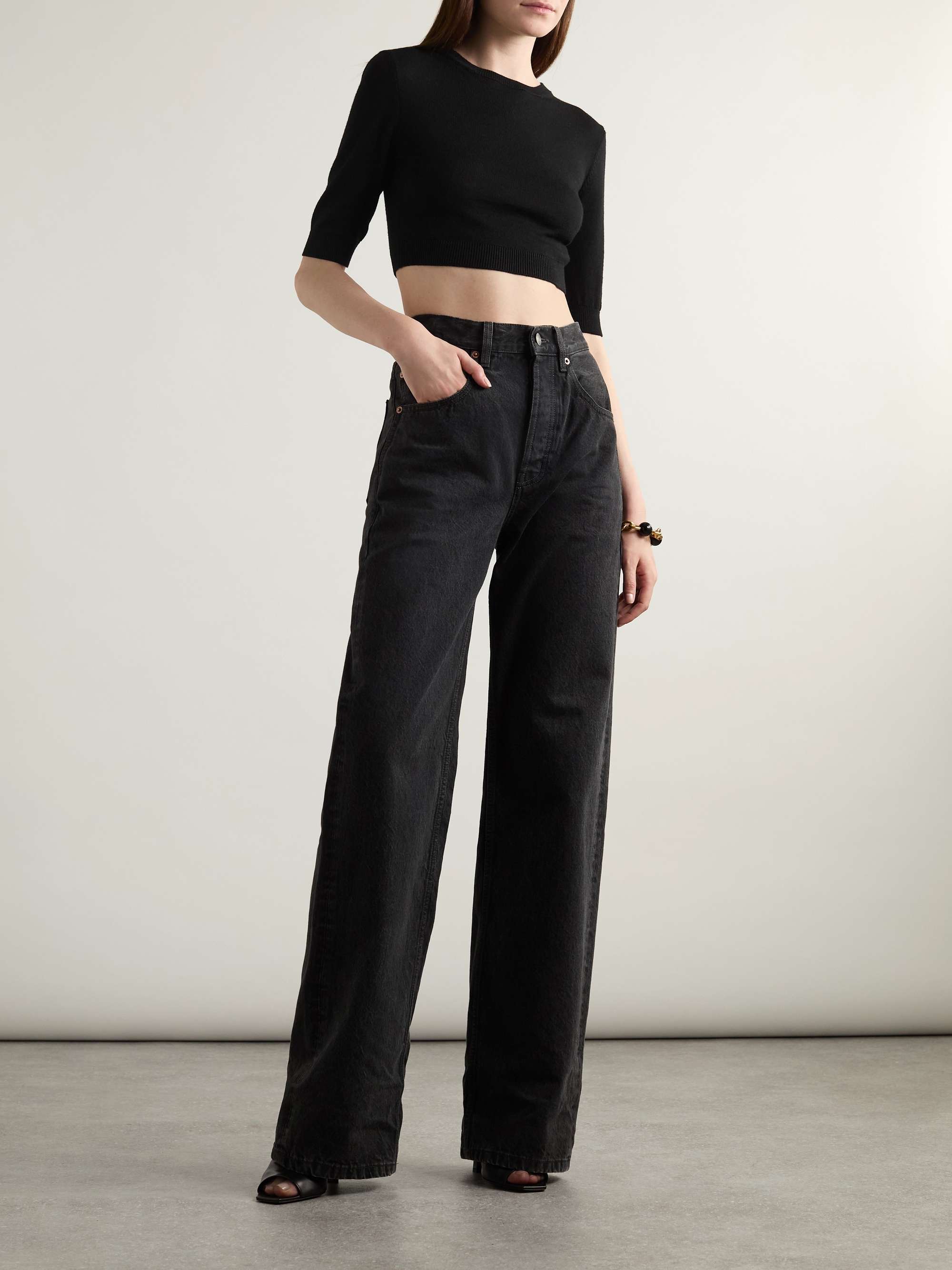 90s Baggy high-rise wide-leg jeans view