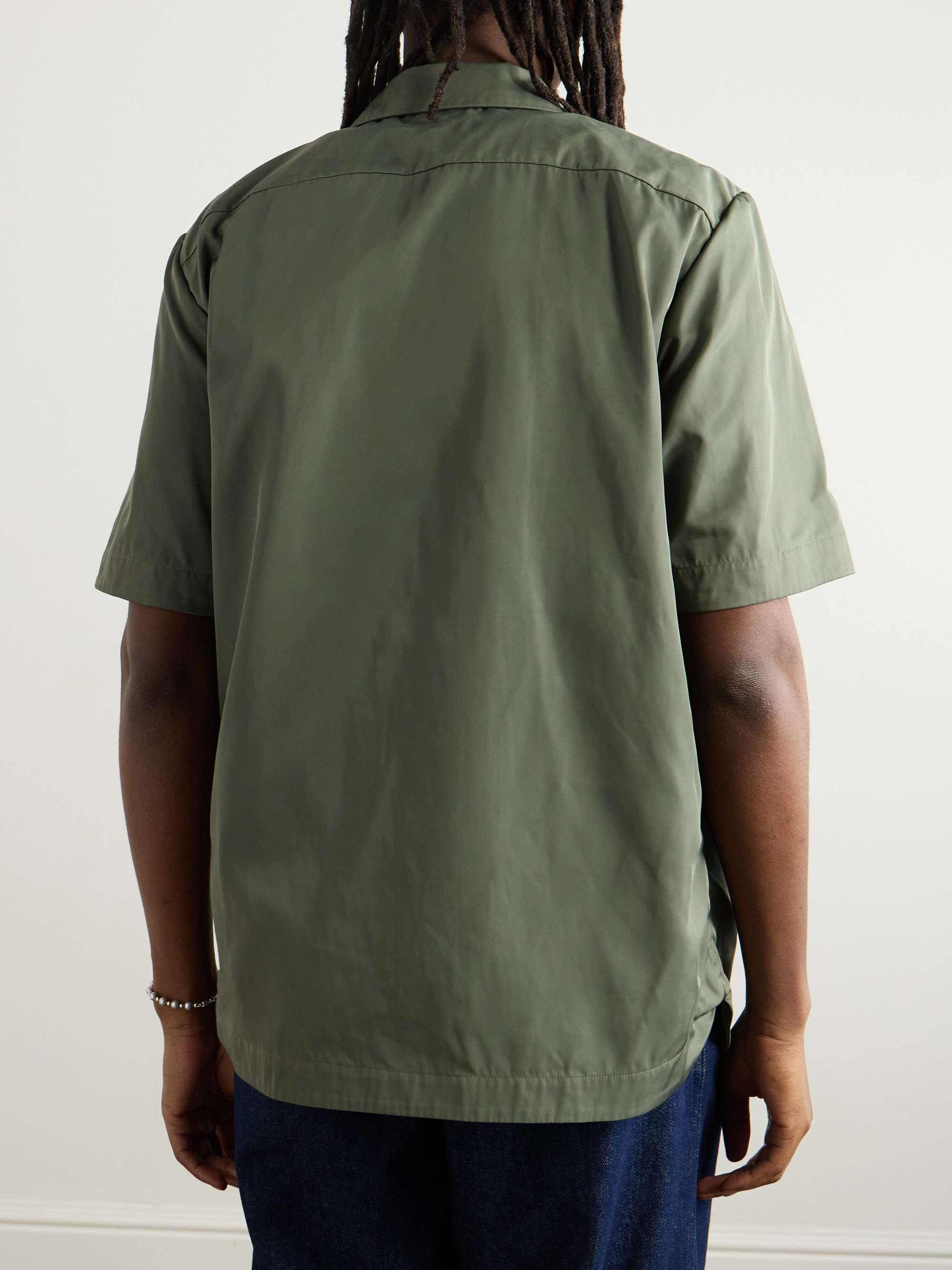 Twill Zip-Up Shirt view