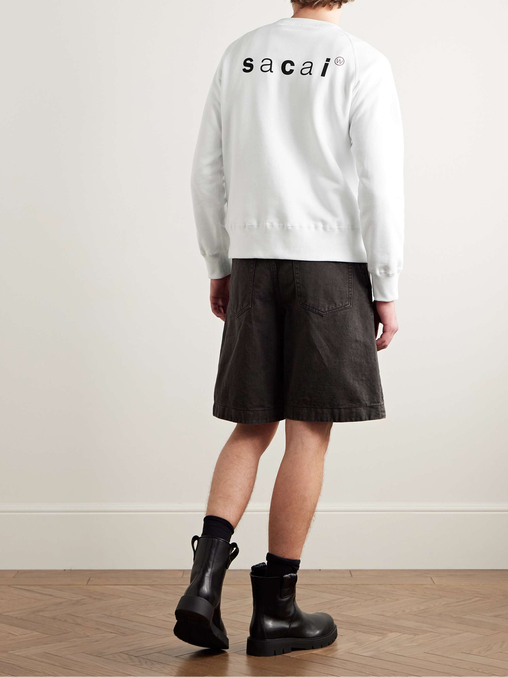 + WTAPS® Logo-Print Cotton-Jersey Sweatshirt view