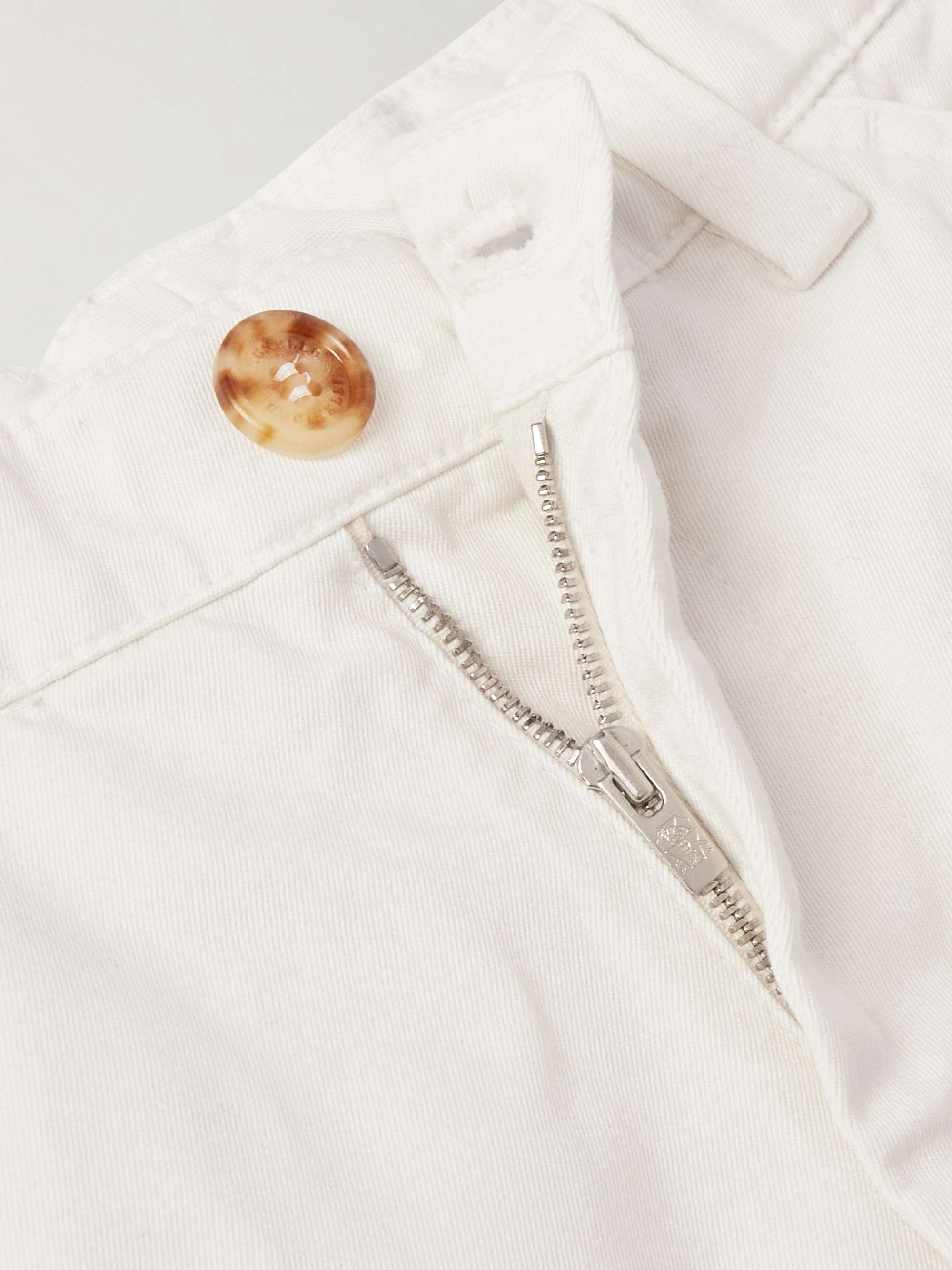 Straight-Leg Cotton-Gabardine Trousers view