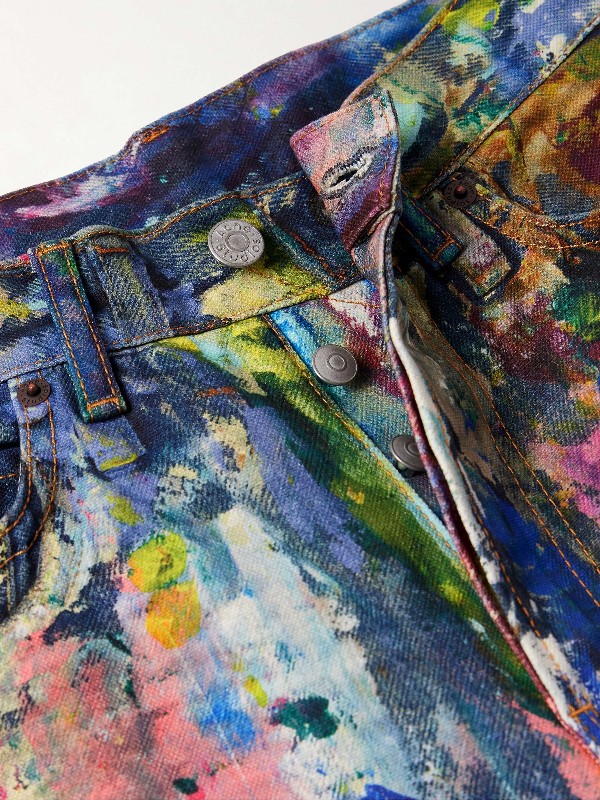 1981 printed low-rise wide-leg jeans view