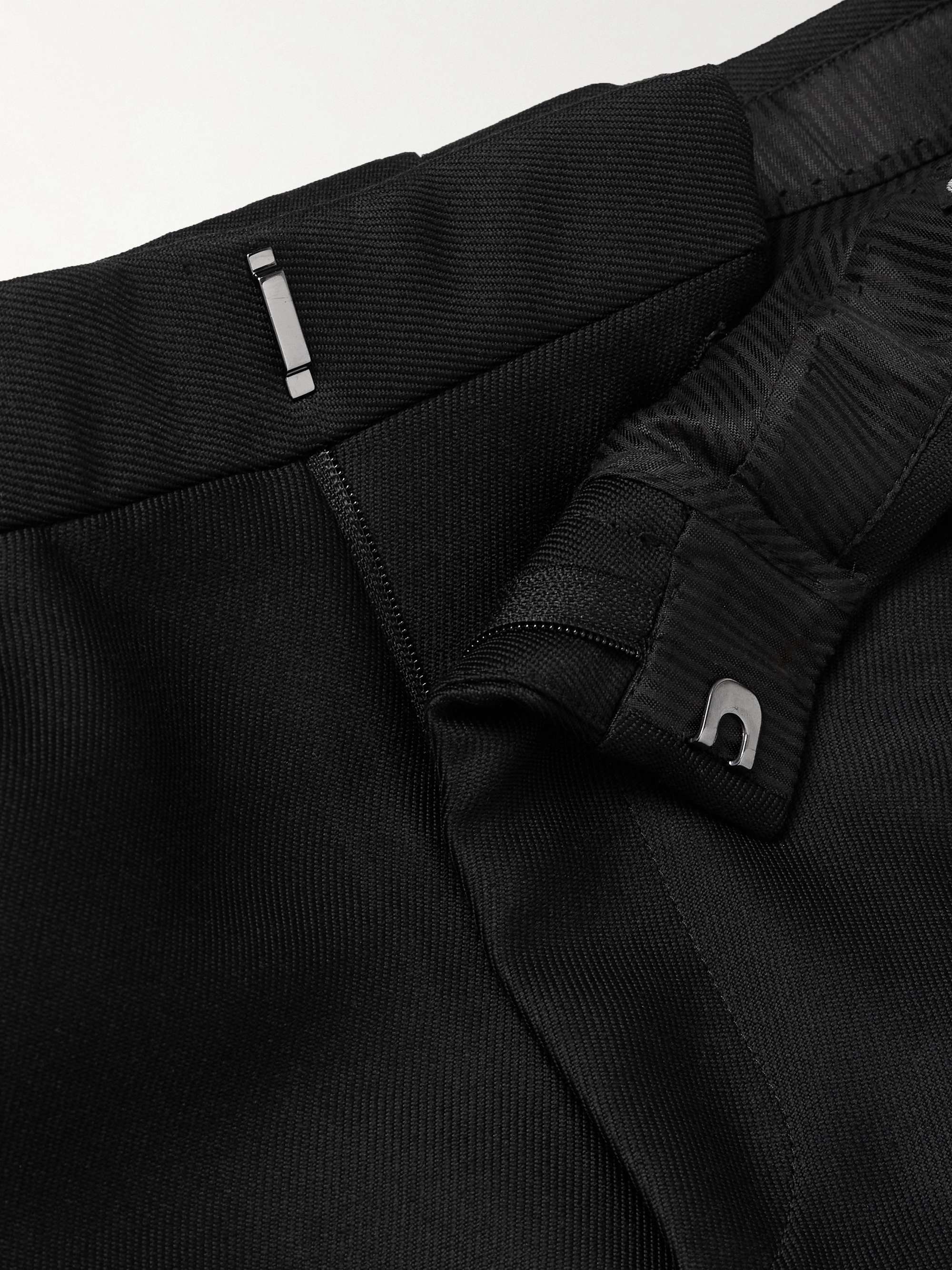 Dyllan Slim-Fit Tapered Wool-Blend Twill Trousers view