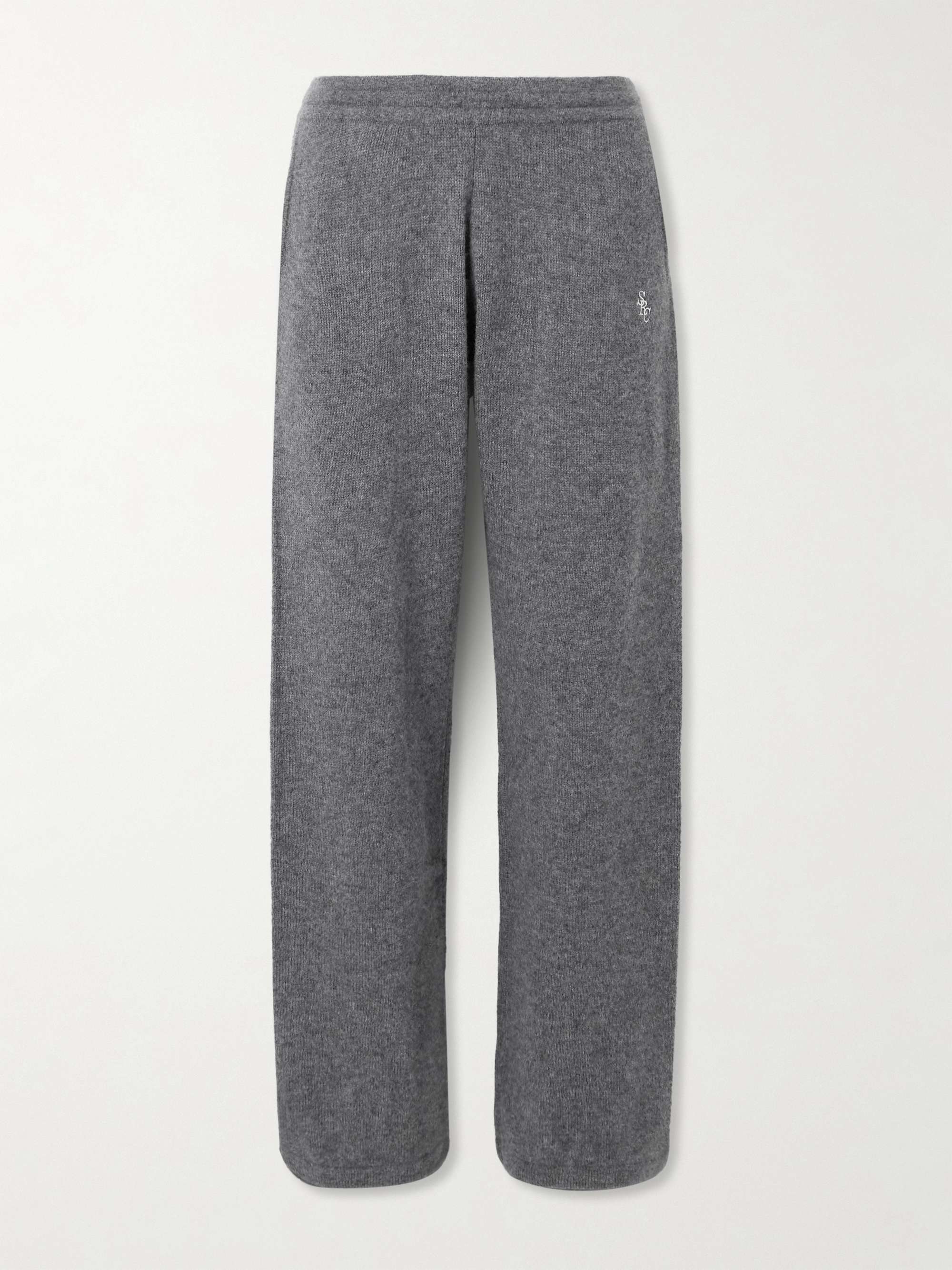 Ivy League cashmere and wool-blend wide-leg pants view
