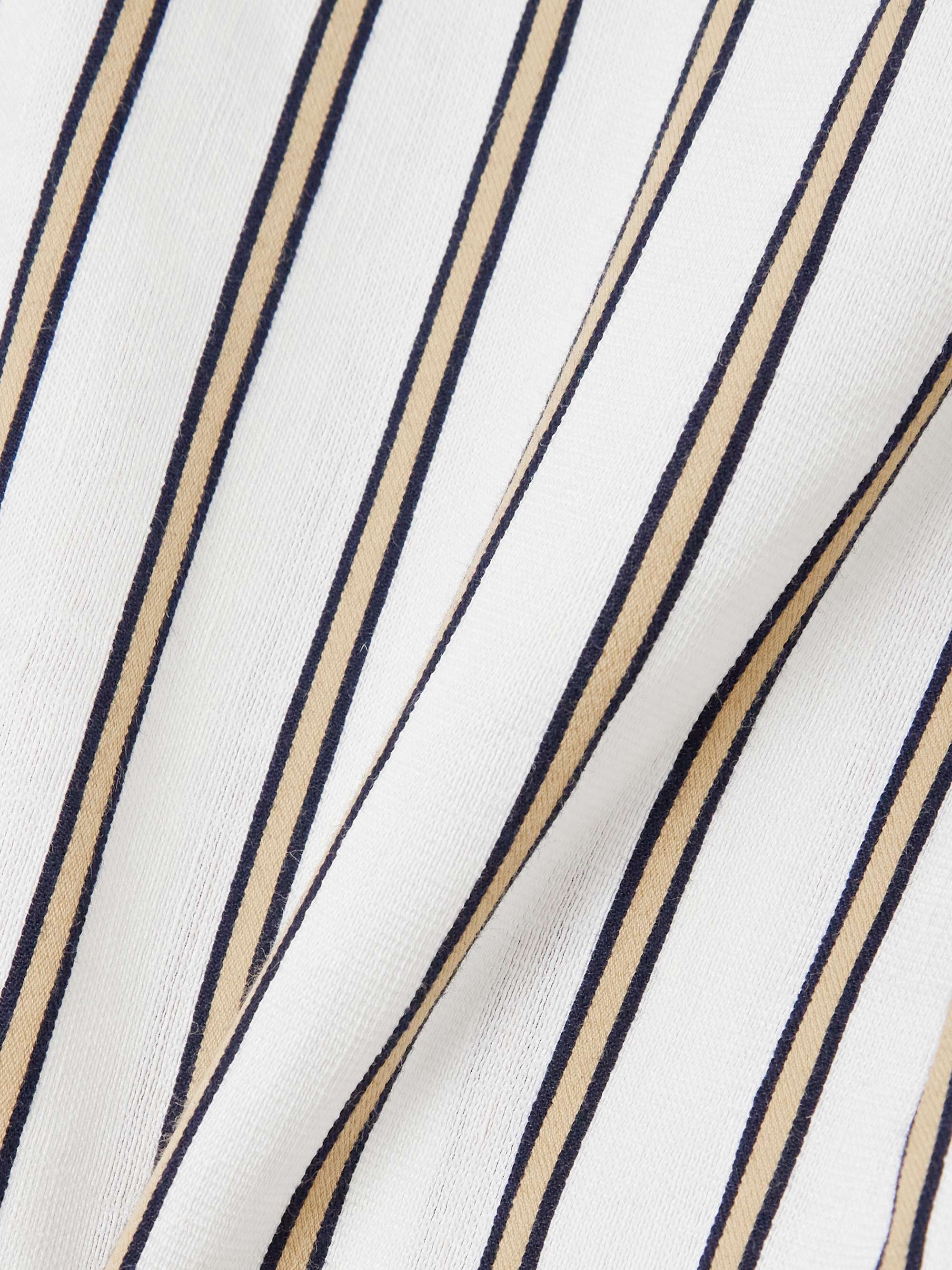 Richard cropped striped woven top view
