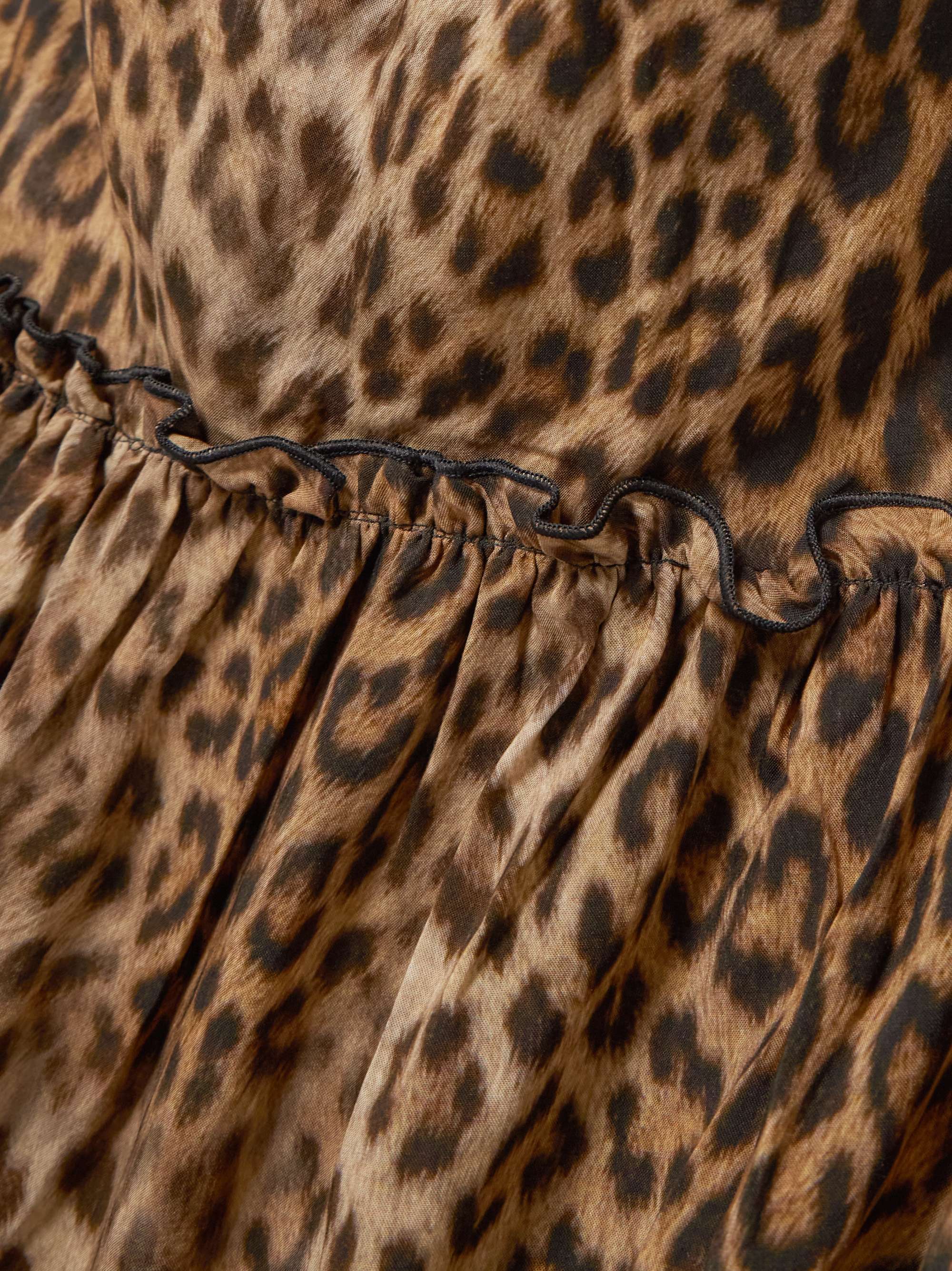 Skylar scarf-detailed belted printed crepe maxi dress view