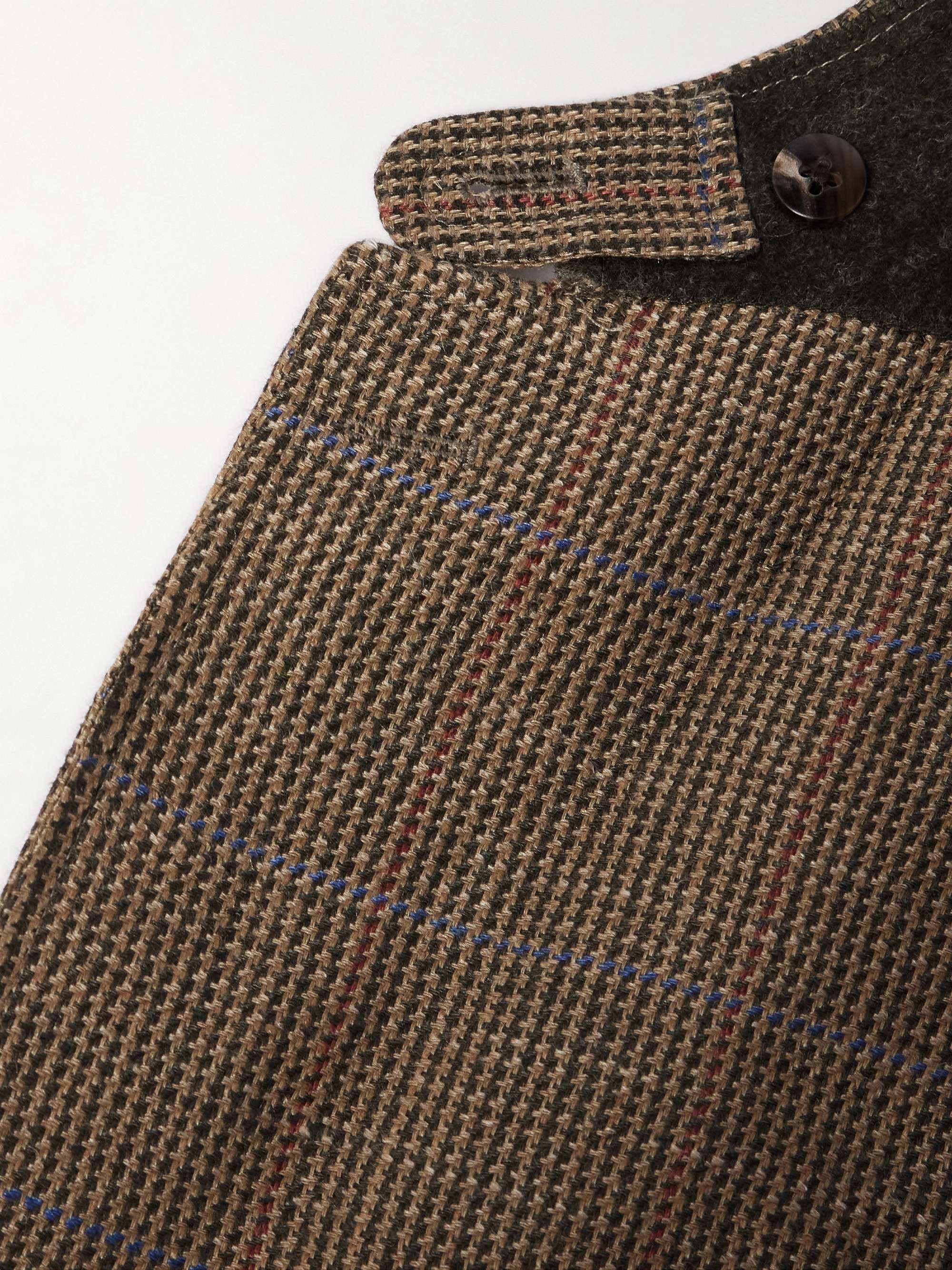 Checked Linen and Silk-Blend Tweed Blazer view