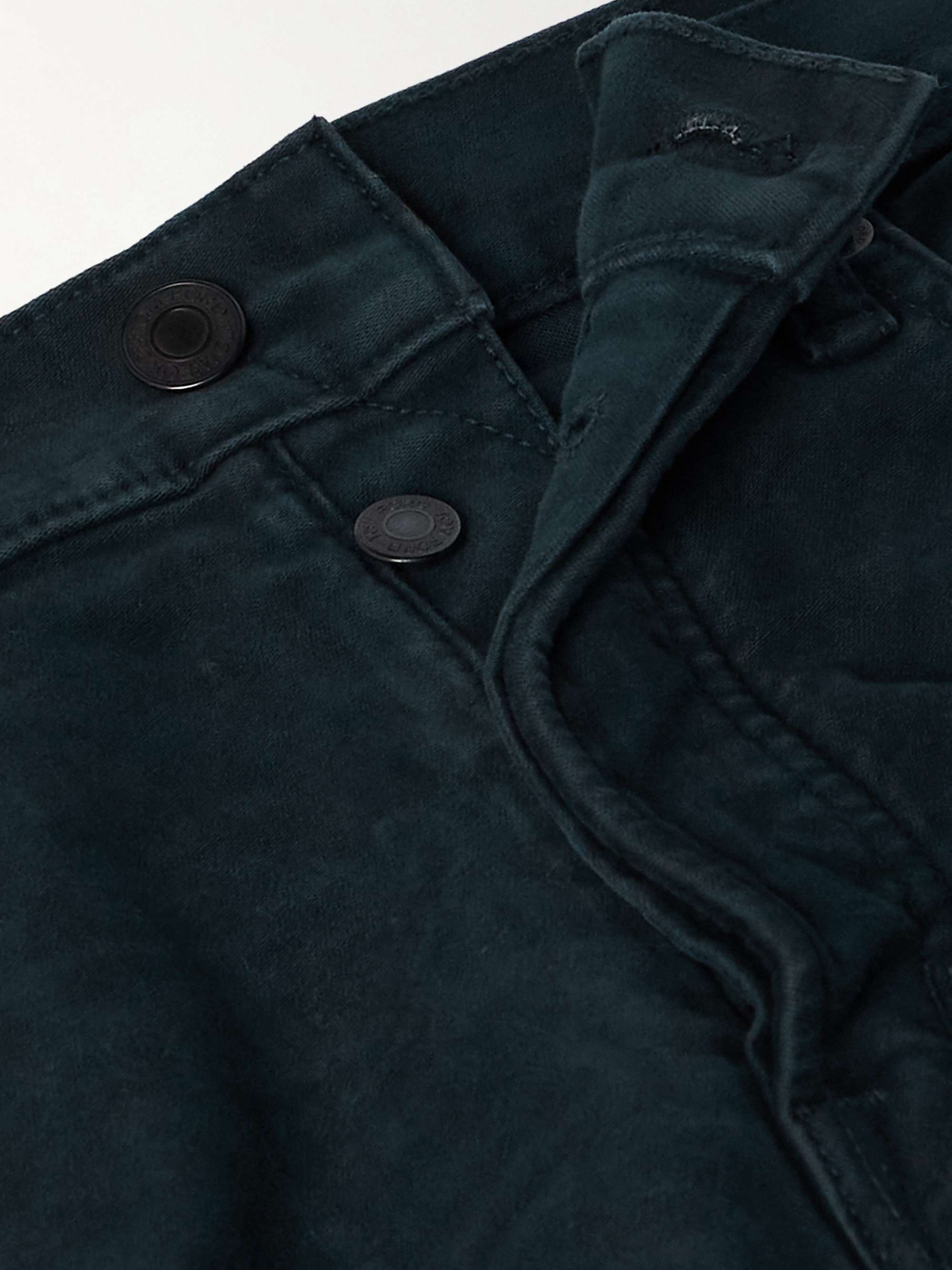 Slim-Fit Cotton-Blend Moleskin Trousers view