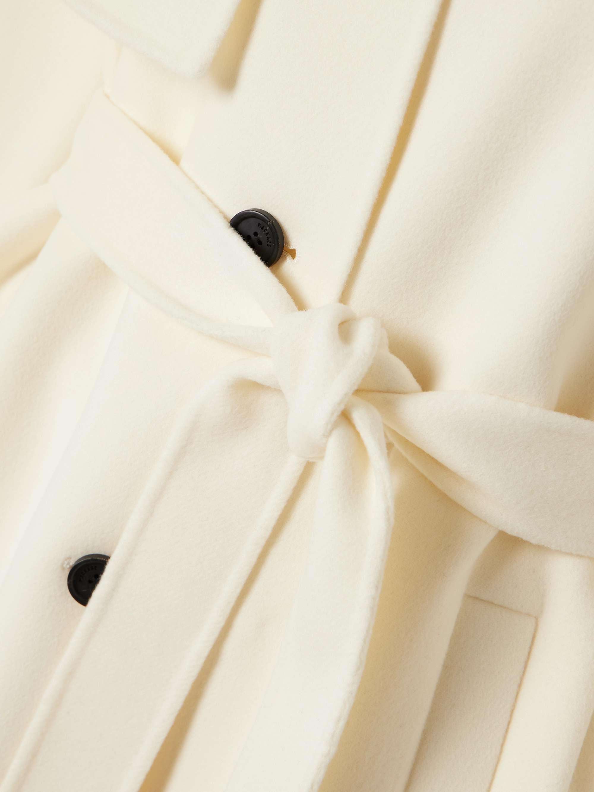 Ceyla belted wool-felt trench coat view
