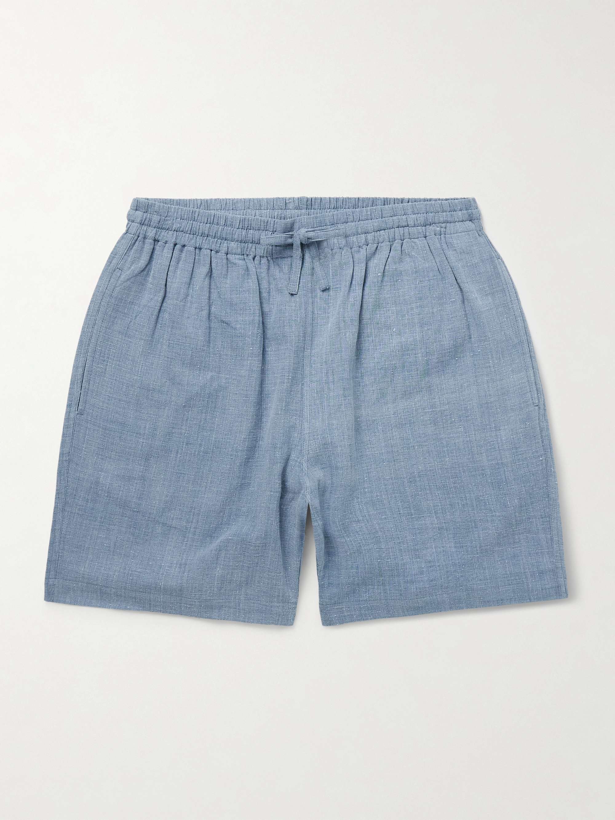 Olbia Straight-Leg Cotton Drawstring Shorts view