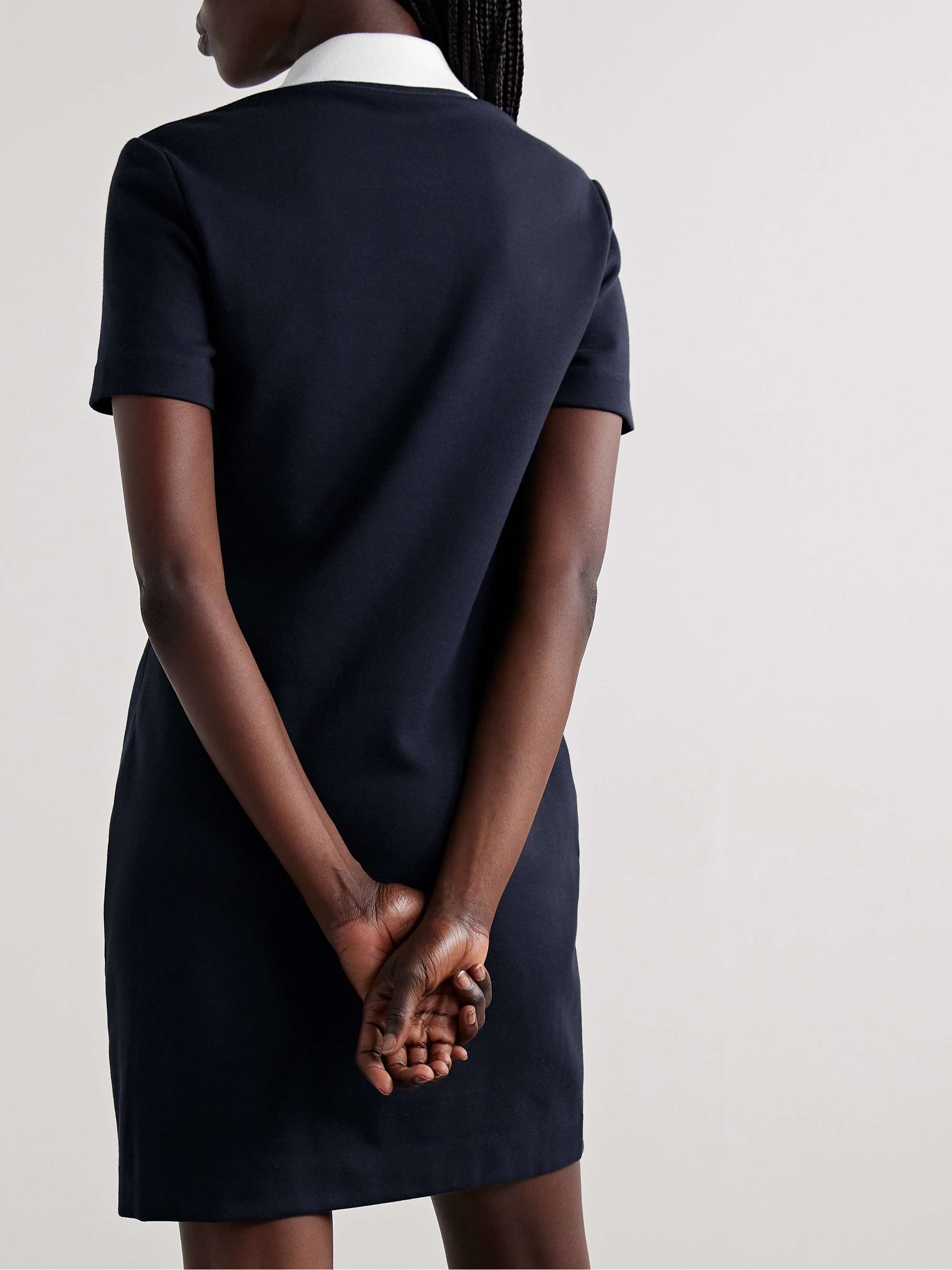 Cotton-blend jersey mini dress view