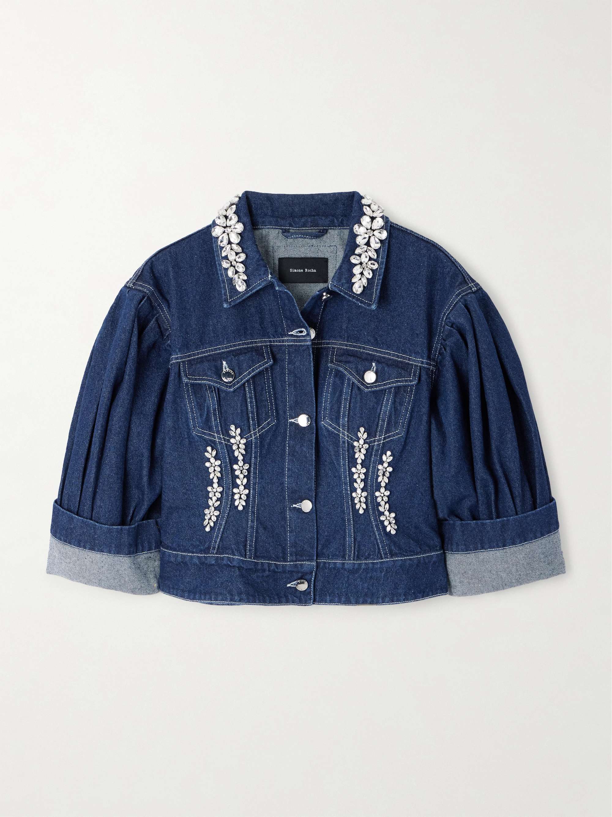 Turbo embellished denim jacket view