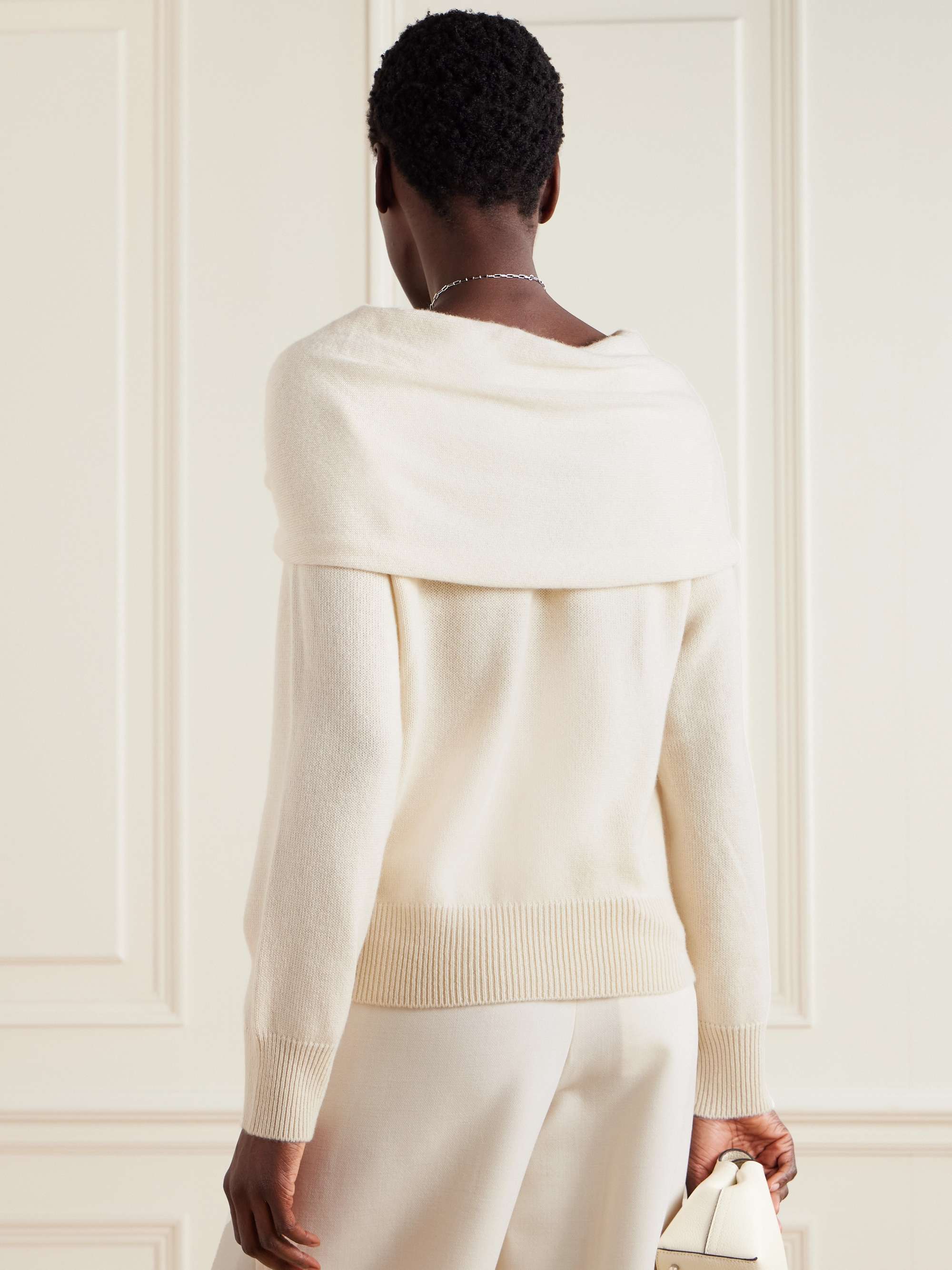 Malia tie-detailed cashmere sweater view