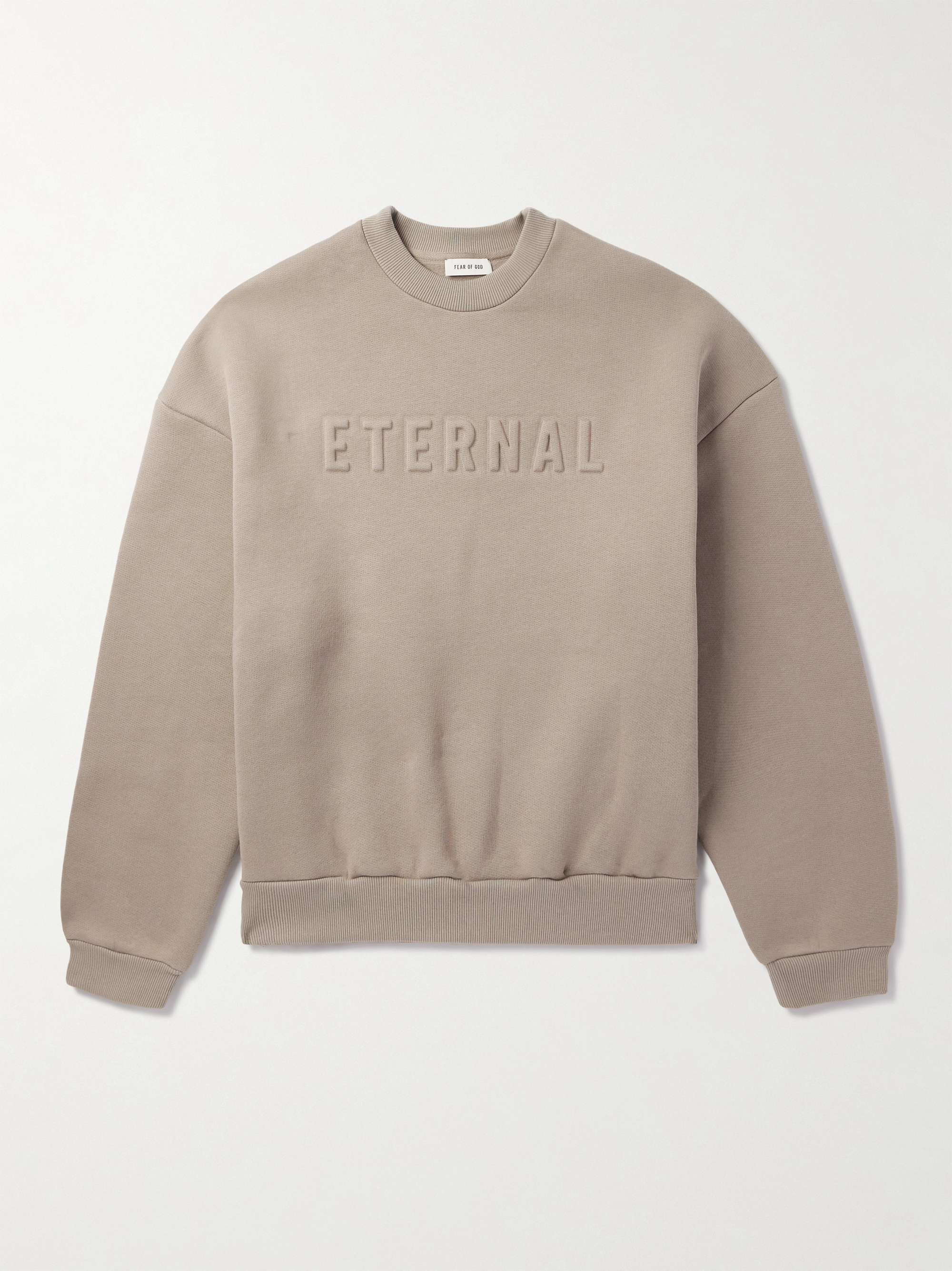 Eternal Oversized Logo-Embossed Cotton-Blend Jersey Sweatshirt view