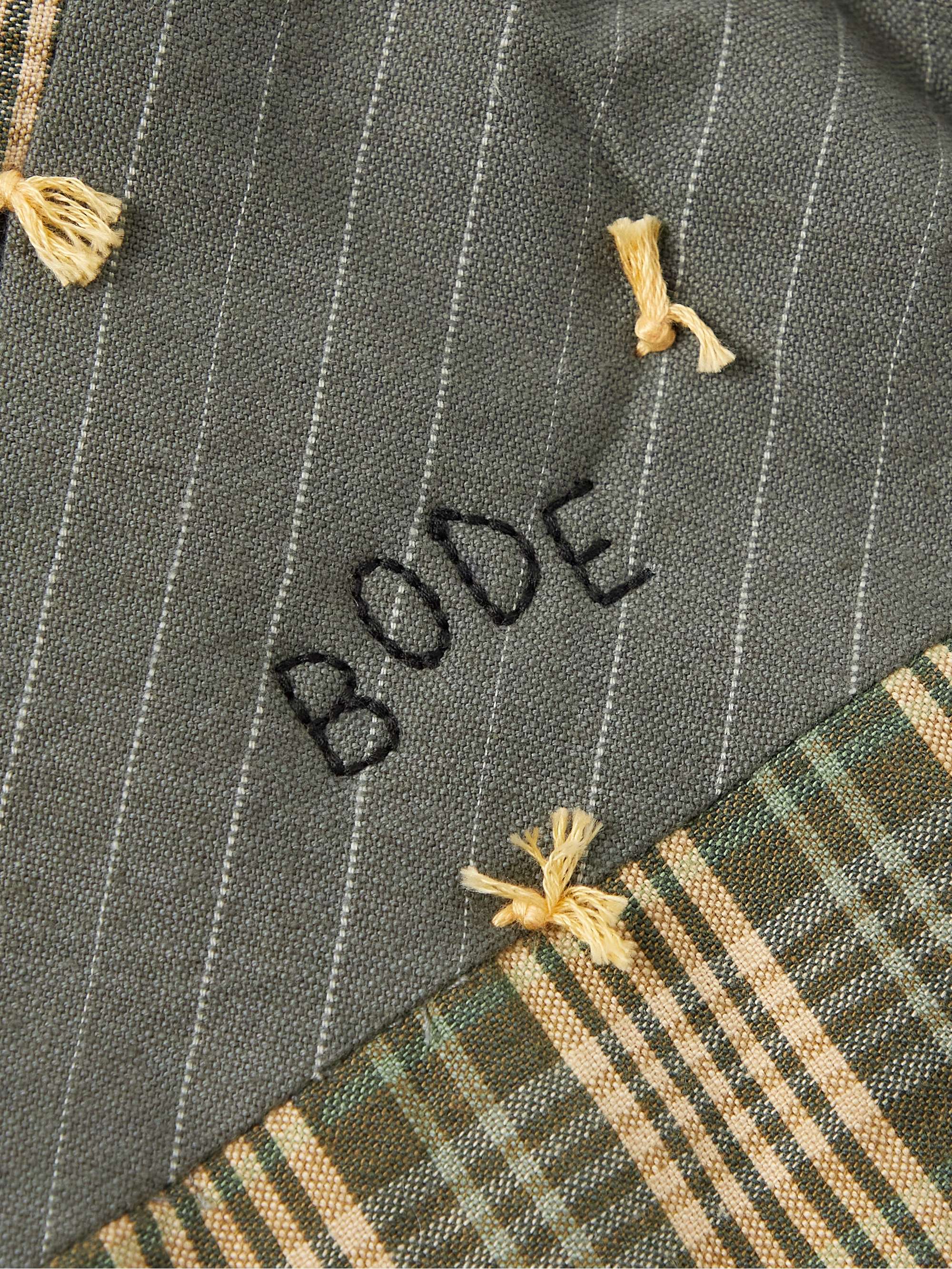 Patchwork Corduroy-Trimmed Cotton Jacket view