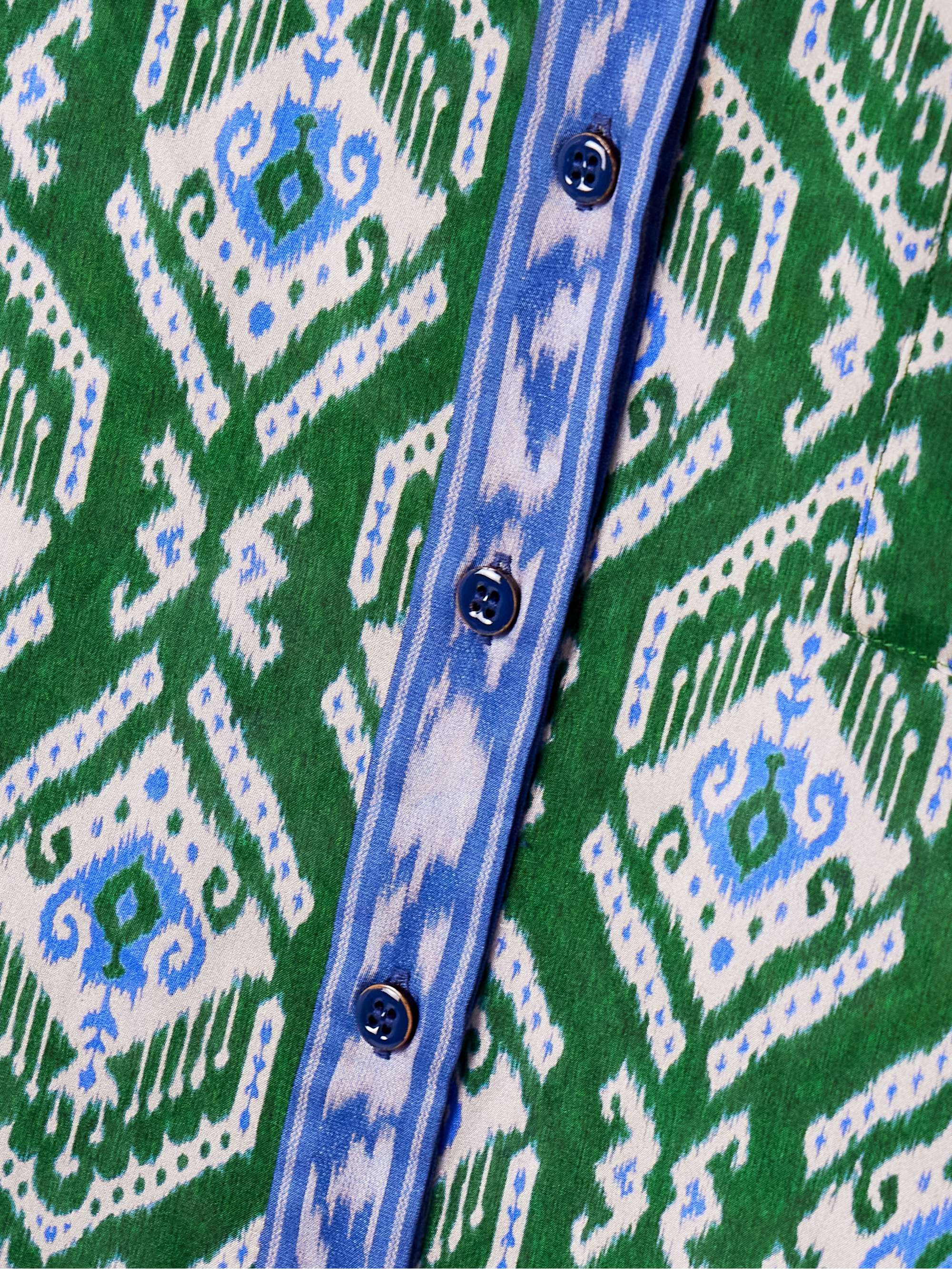 Wylie printed silk shirt view