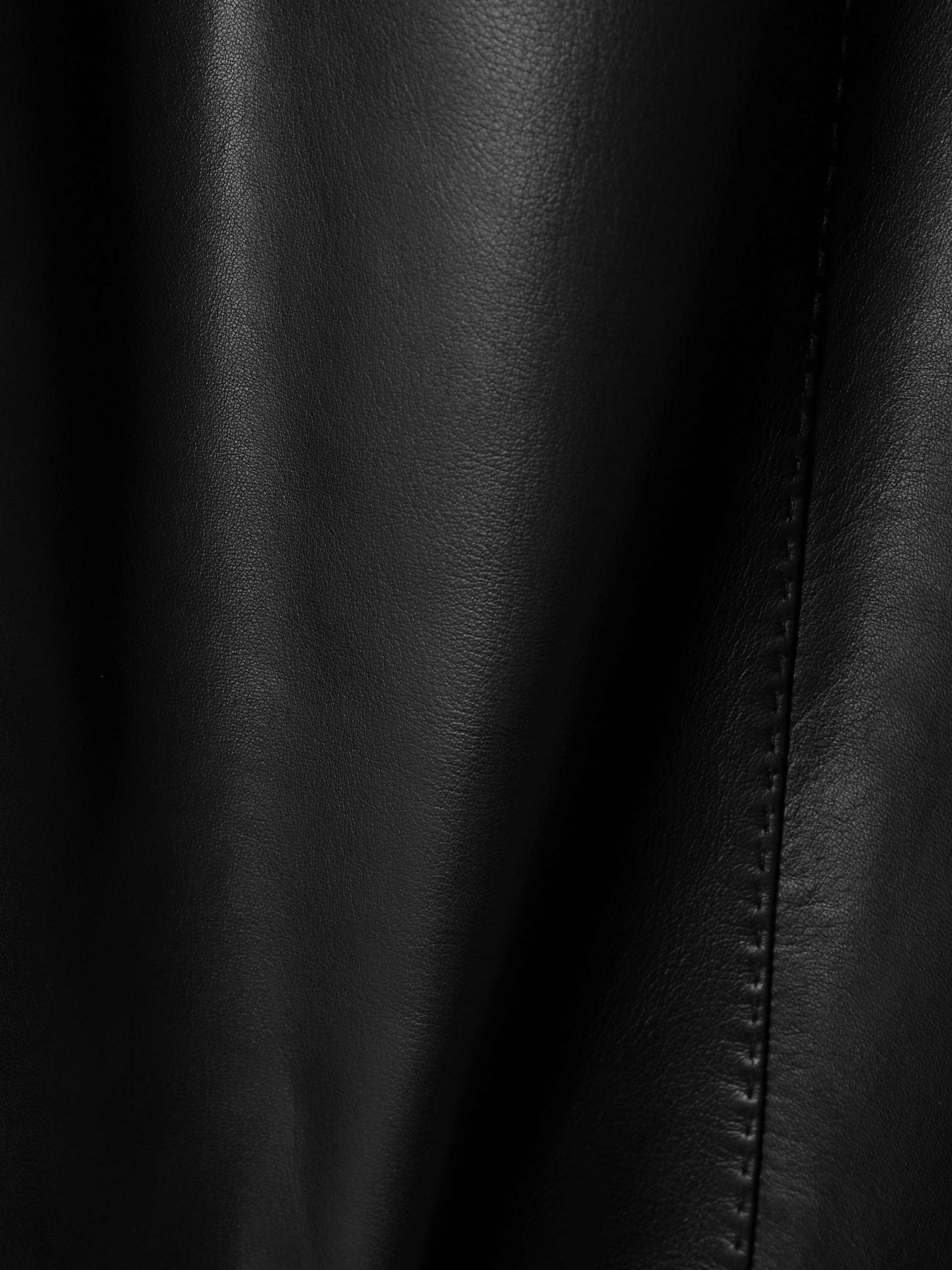 Leather midi skirt view