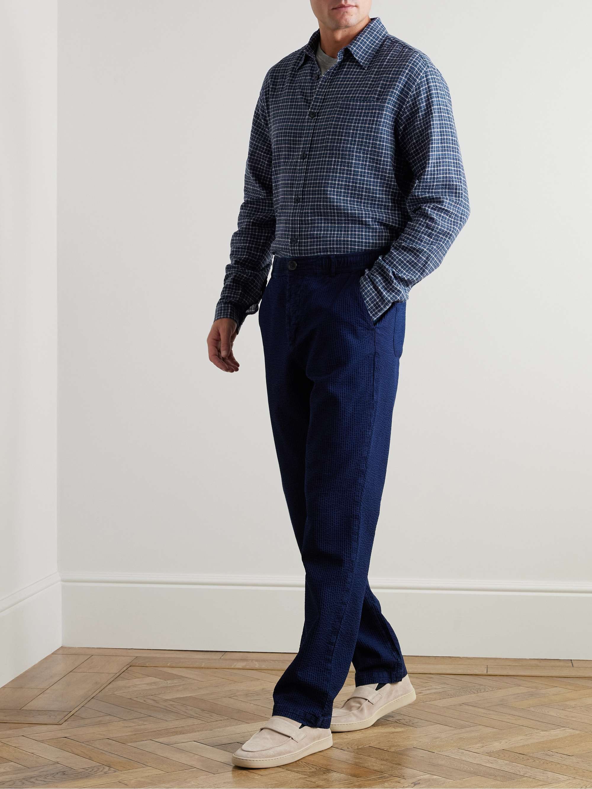 Checked Organic Cotton-Blend Shirt view
