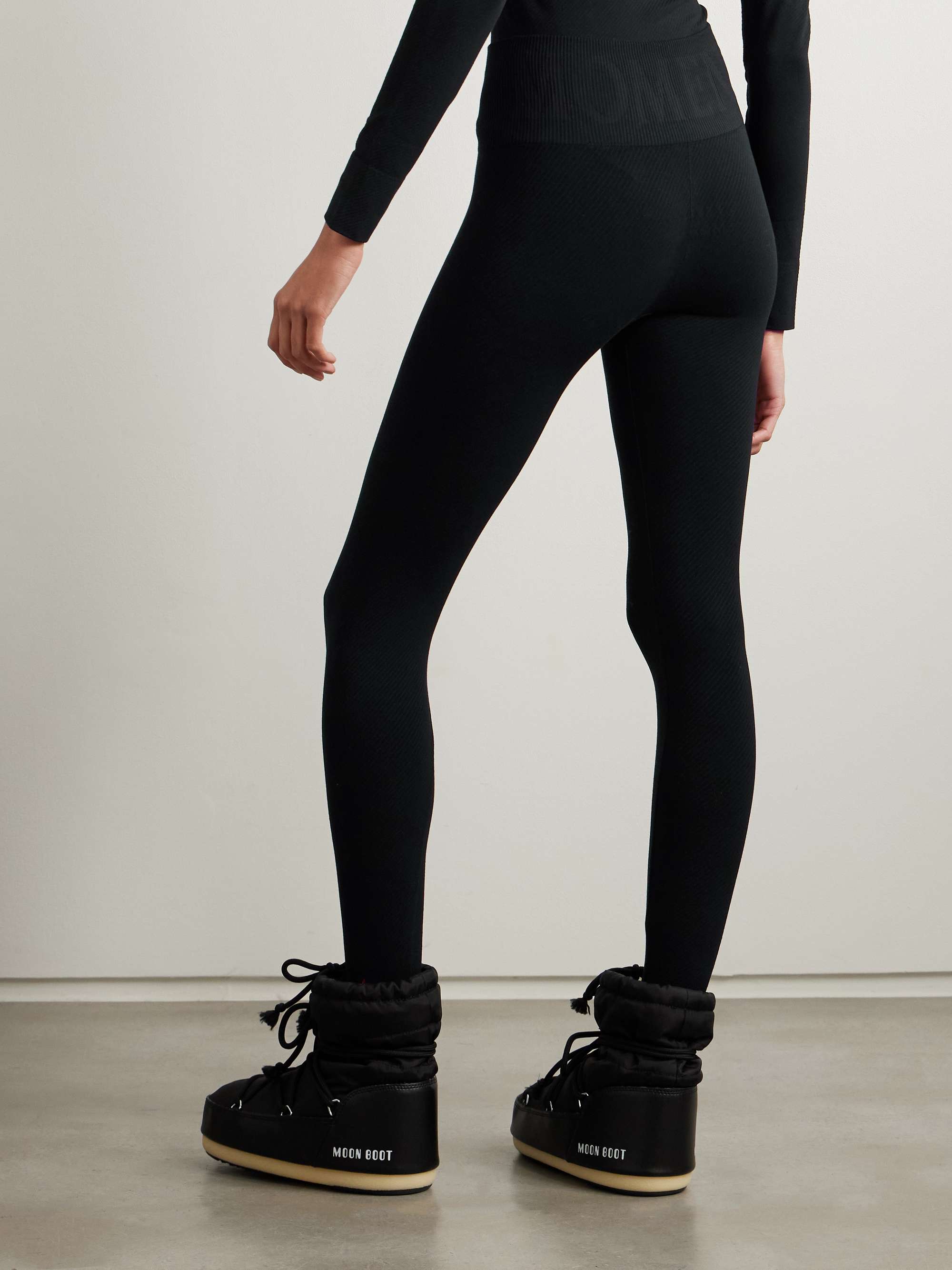 Ribbed thermal modal-blend leggings view