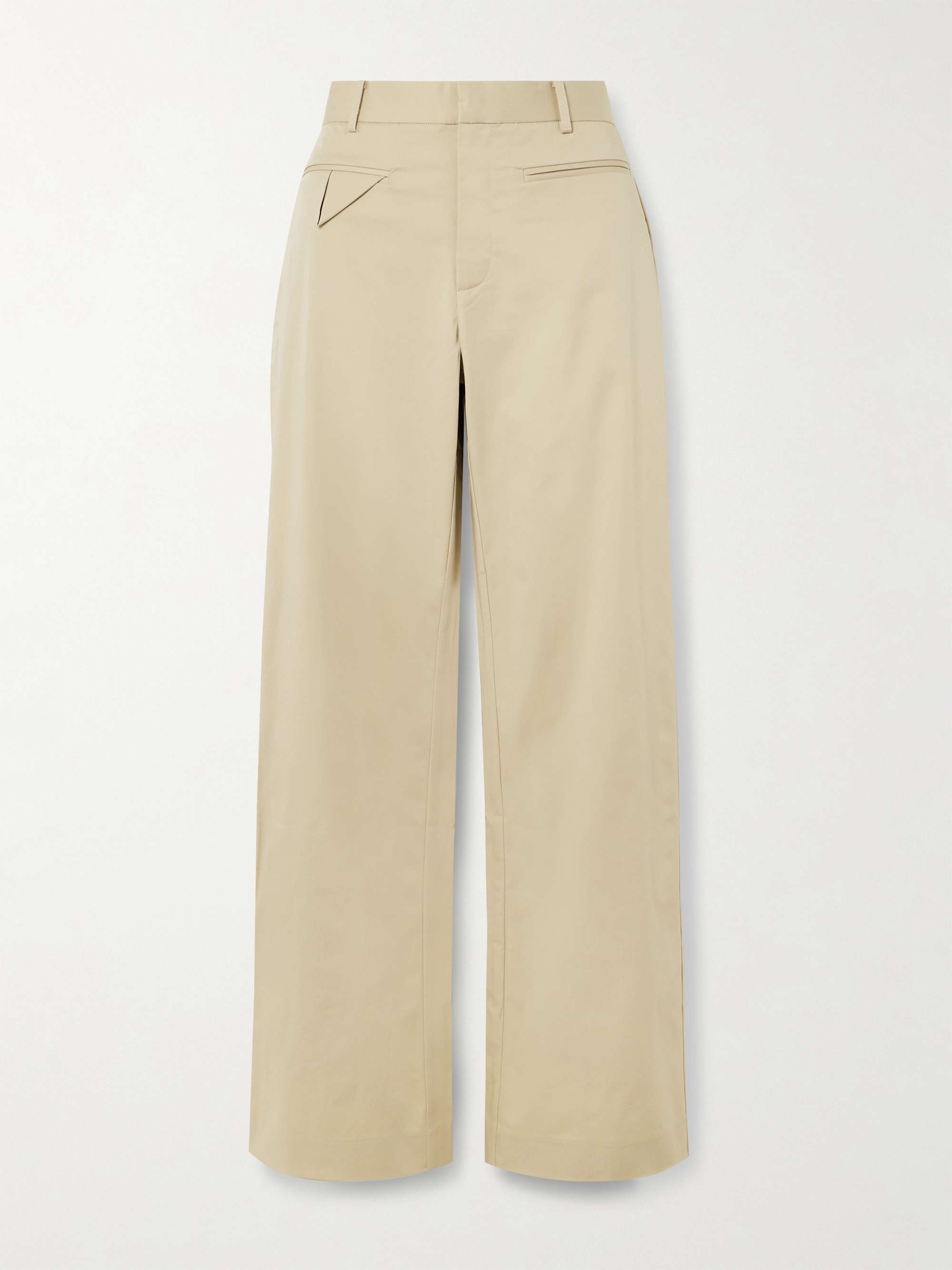 Origami organic cotton-blend wide-leg pants view