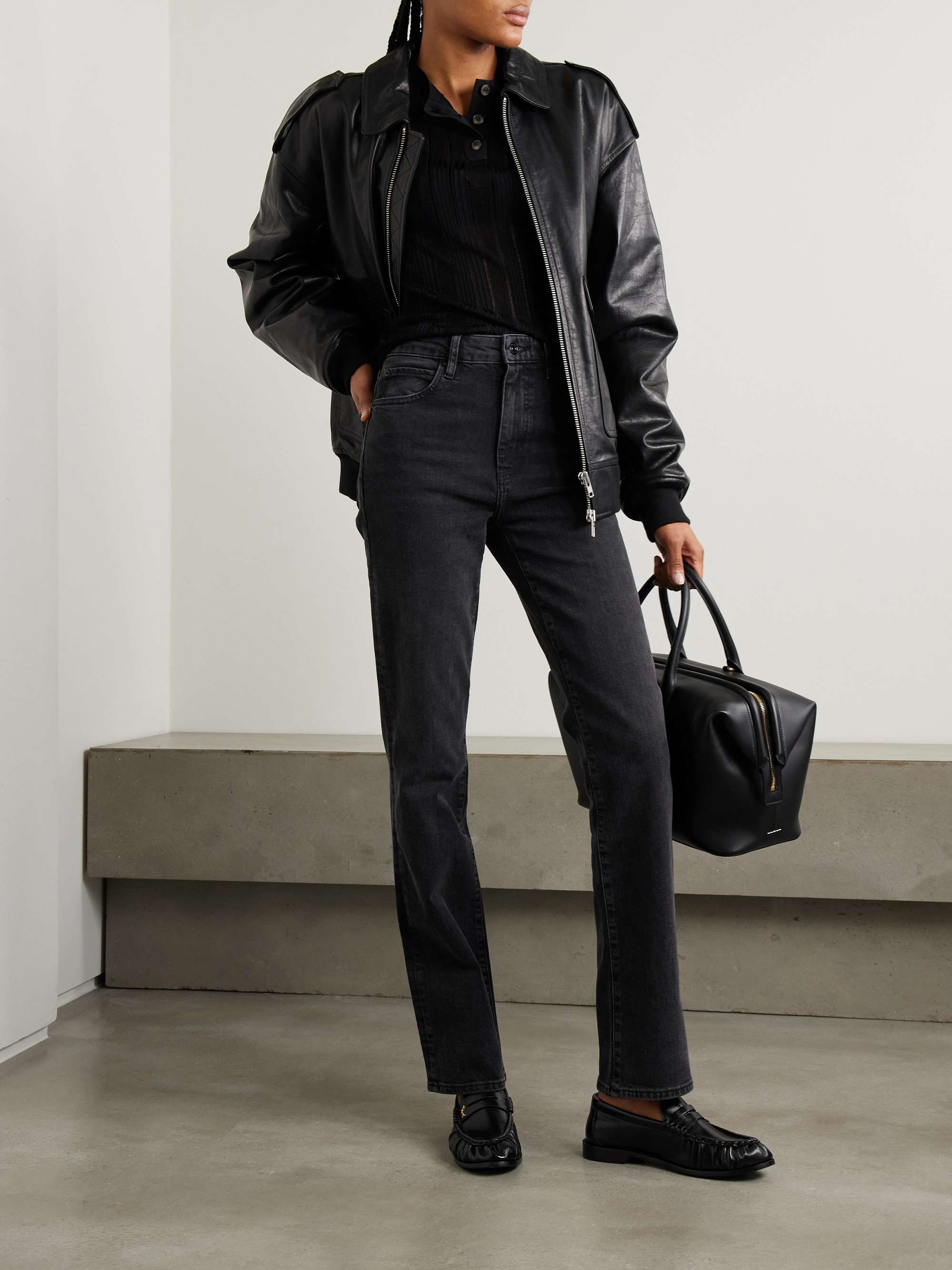 The Ruler high-rise straight-leg jeans view