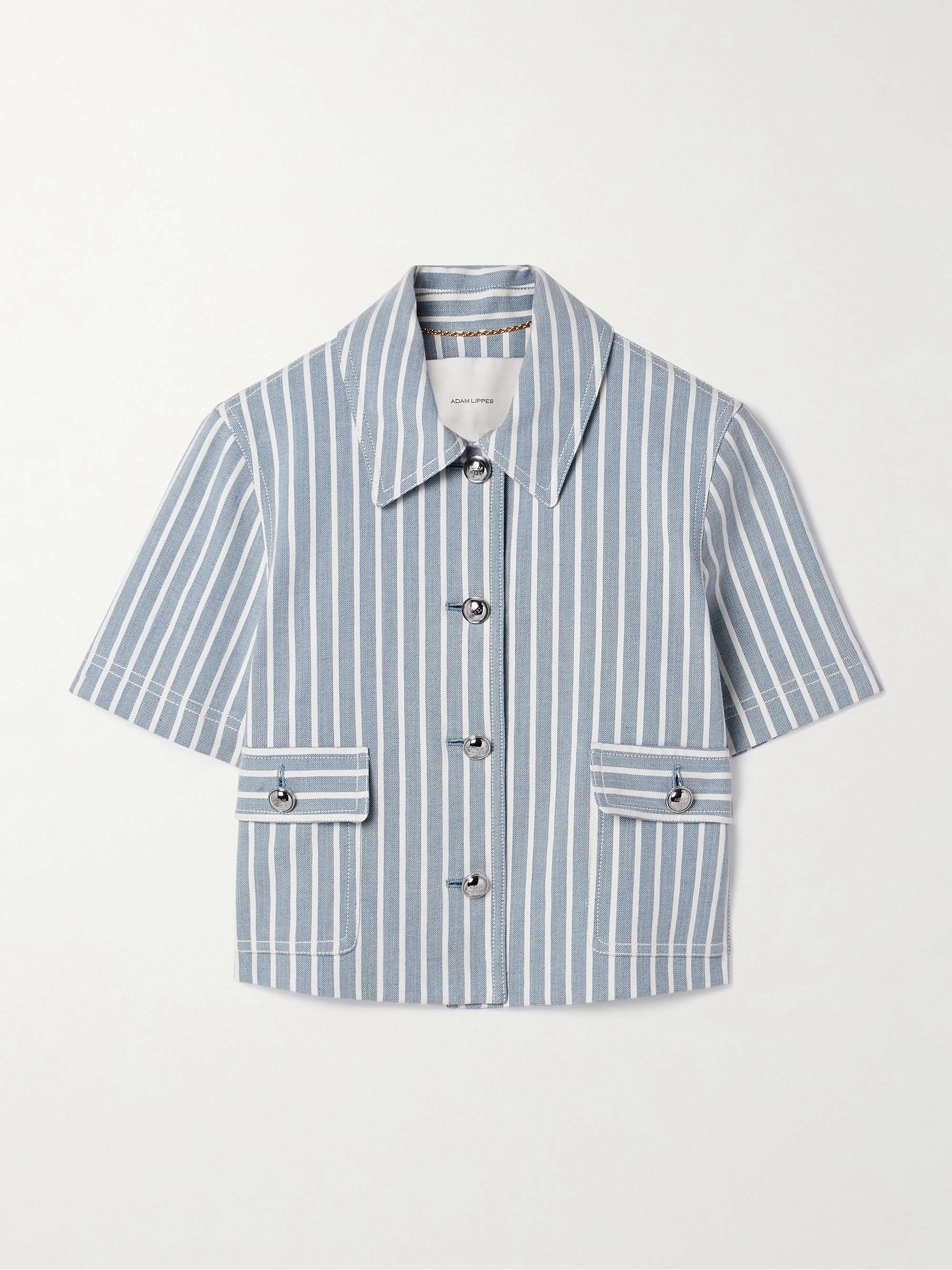 Marseille striped denim shirt view