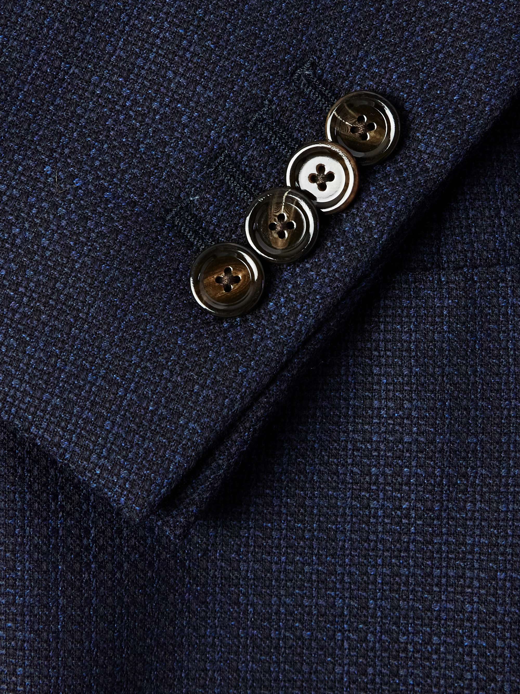 Double-Breasted Wool and Cotton-Blend Blazer view