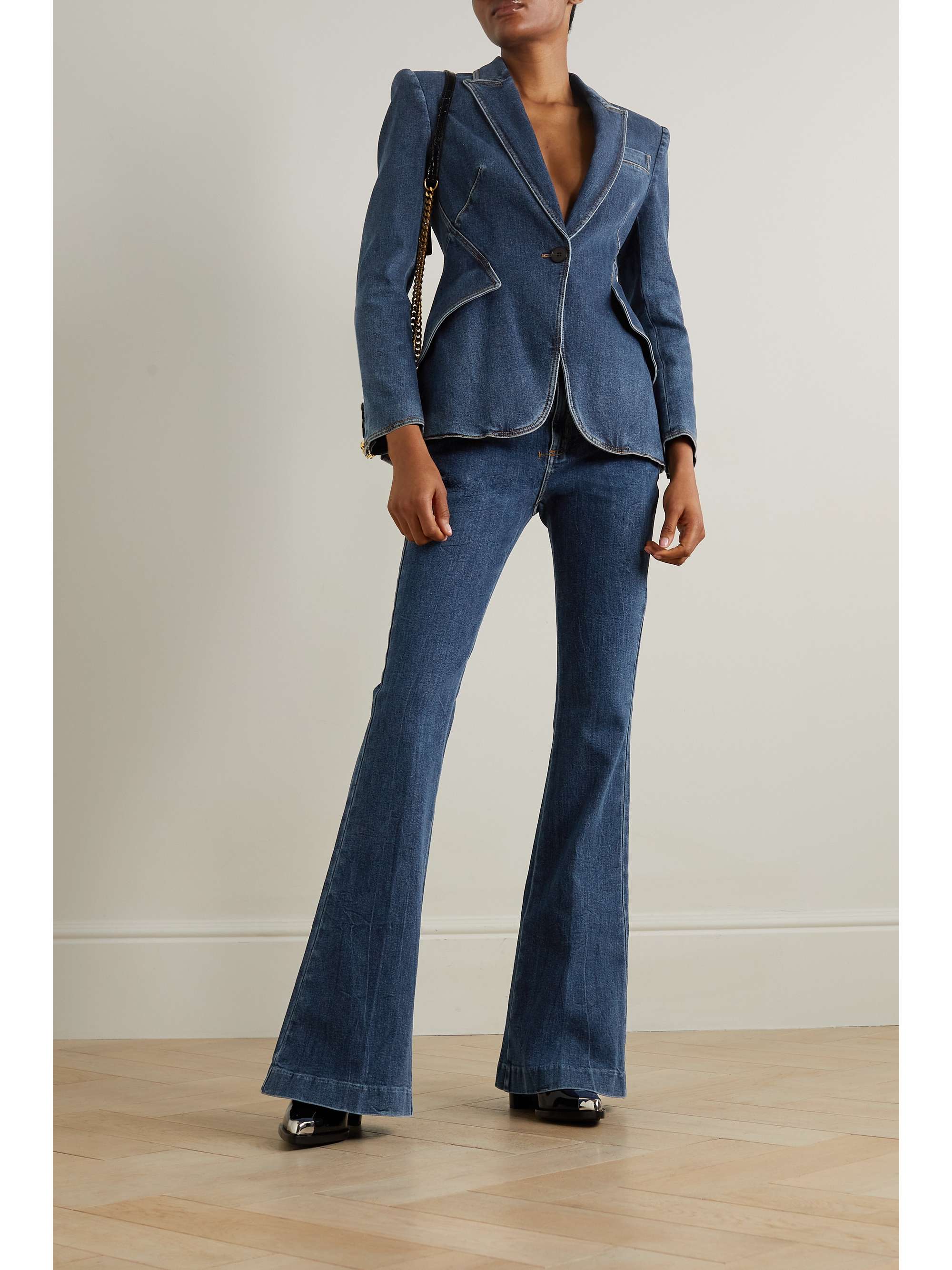 Denim blazer view