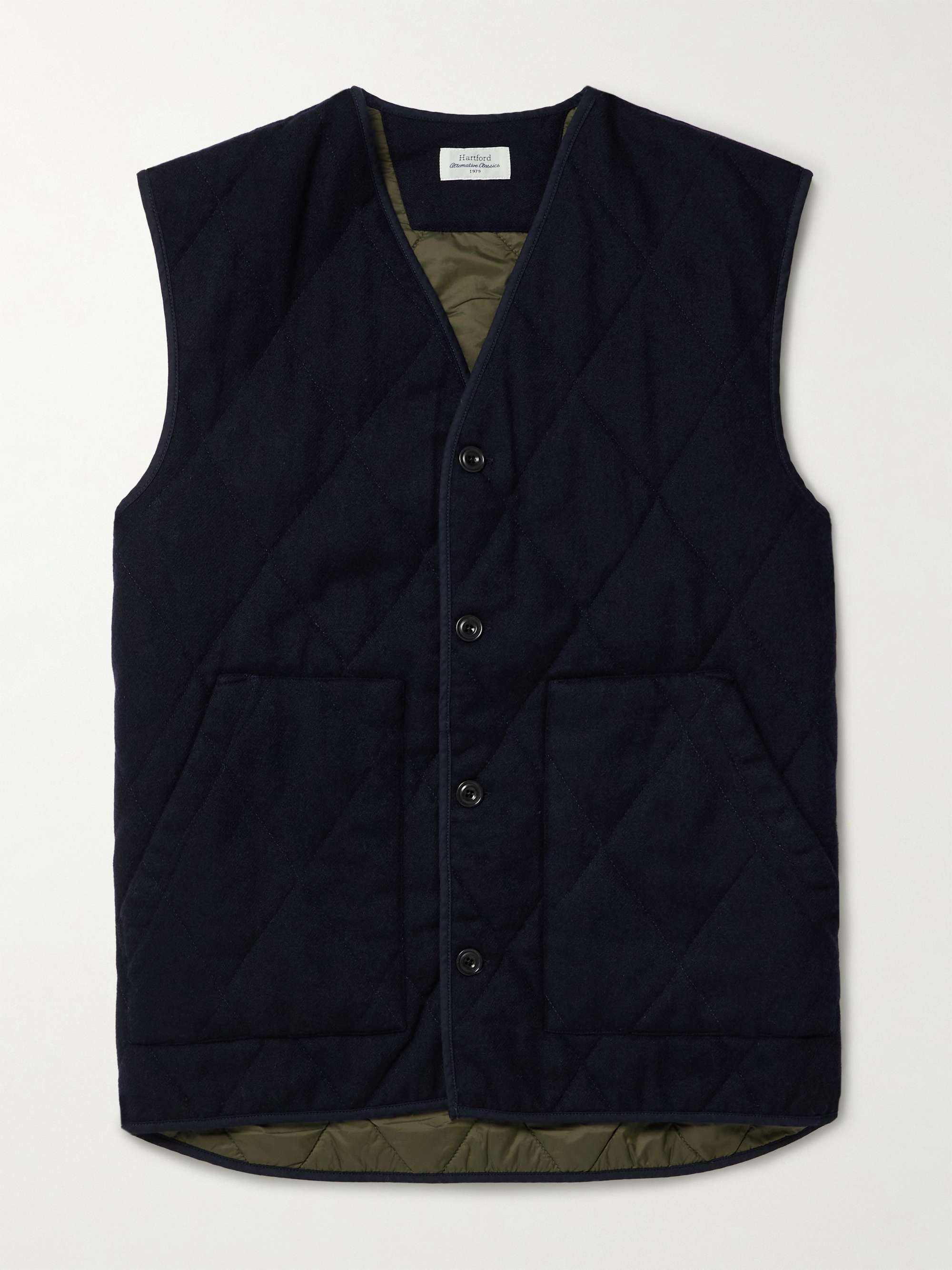 Vince Quilted Wool-Blend Gilet view