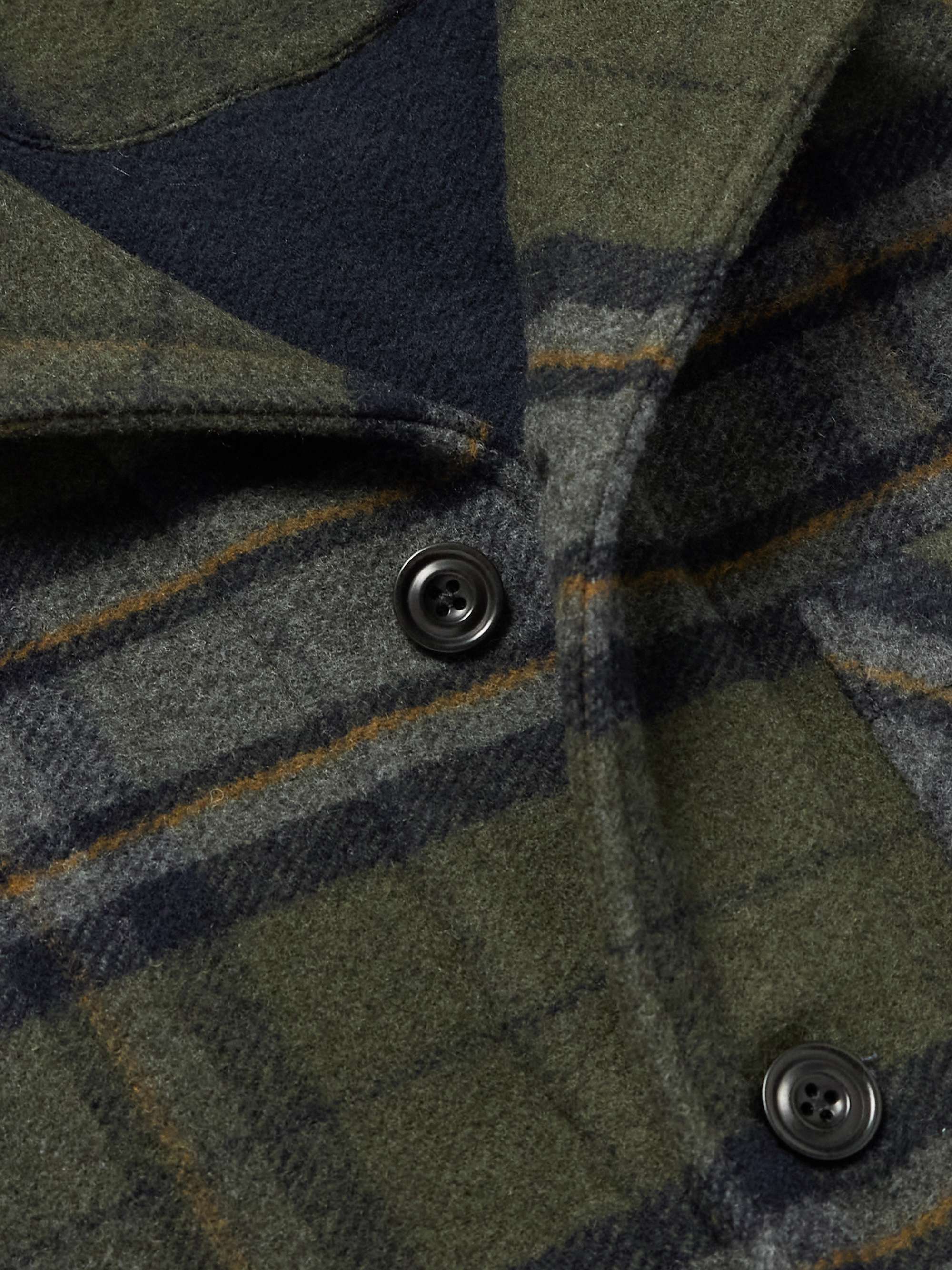 Perry Checked Recycled Wool-Blend Jacket view