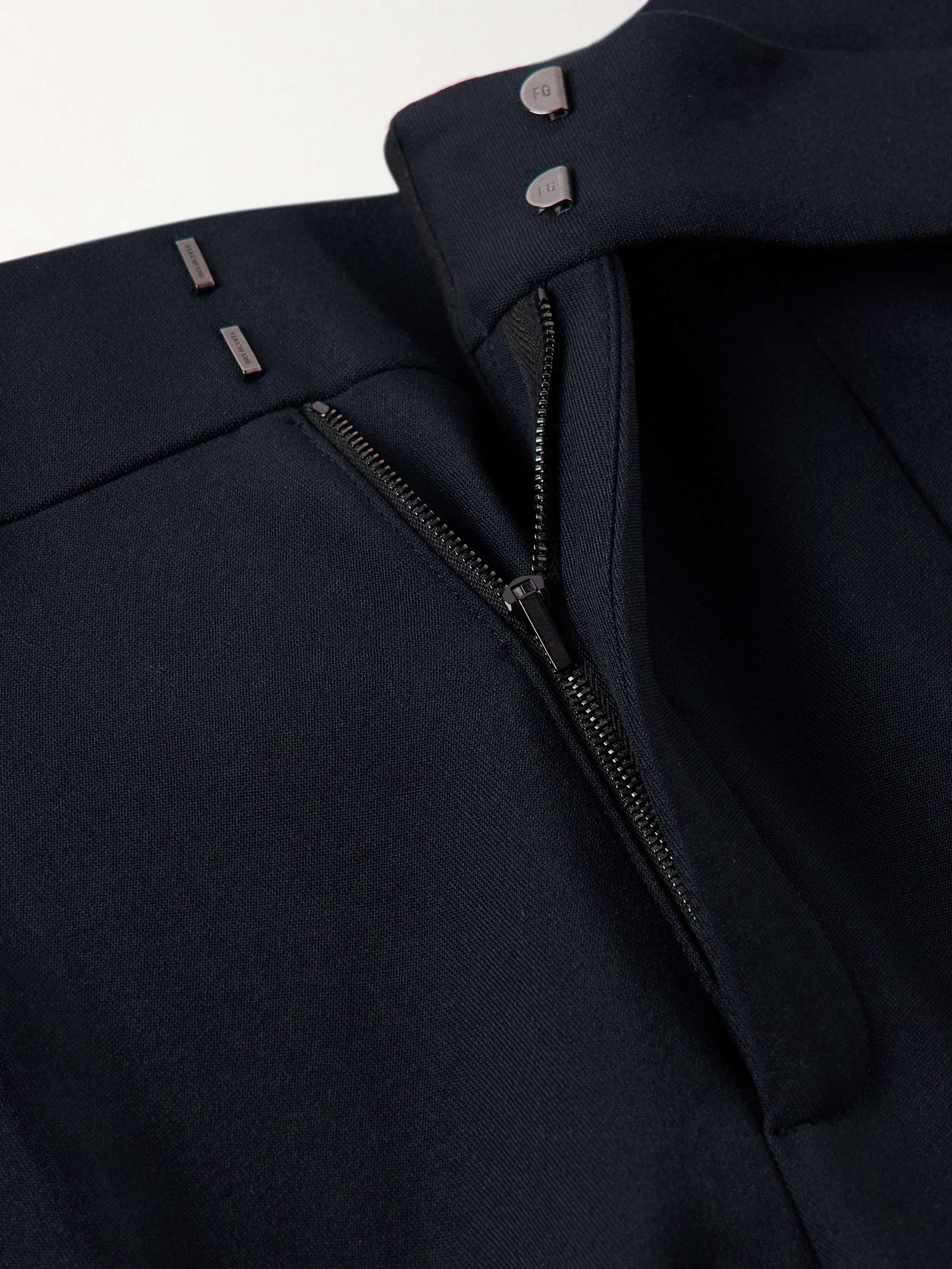 Eternal Wide-Leg Pleated Virgin Wool Trousers view