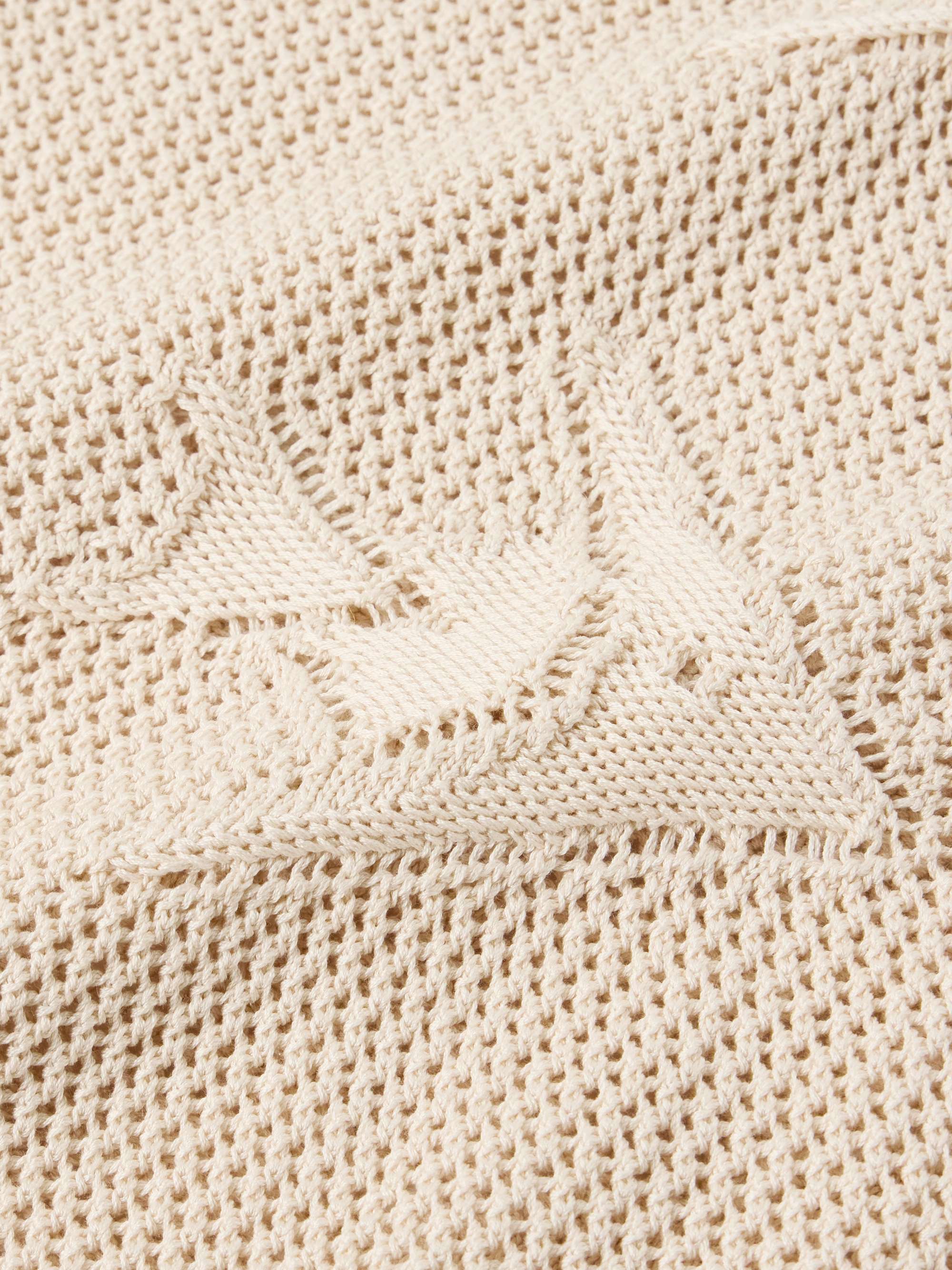 Angel Fish Open-Knit Cotton Sweater view