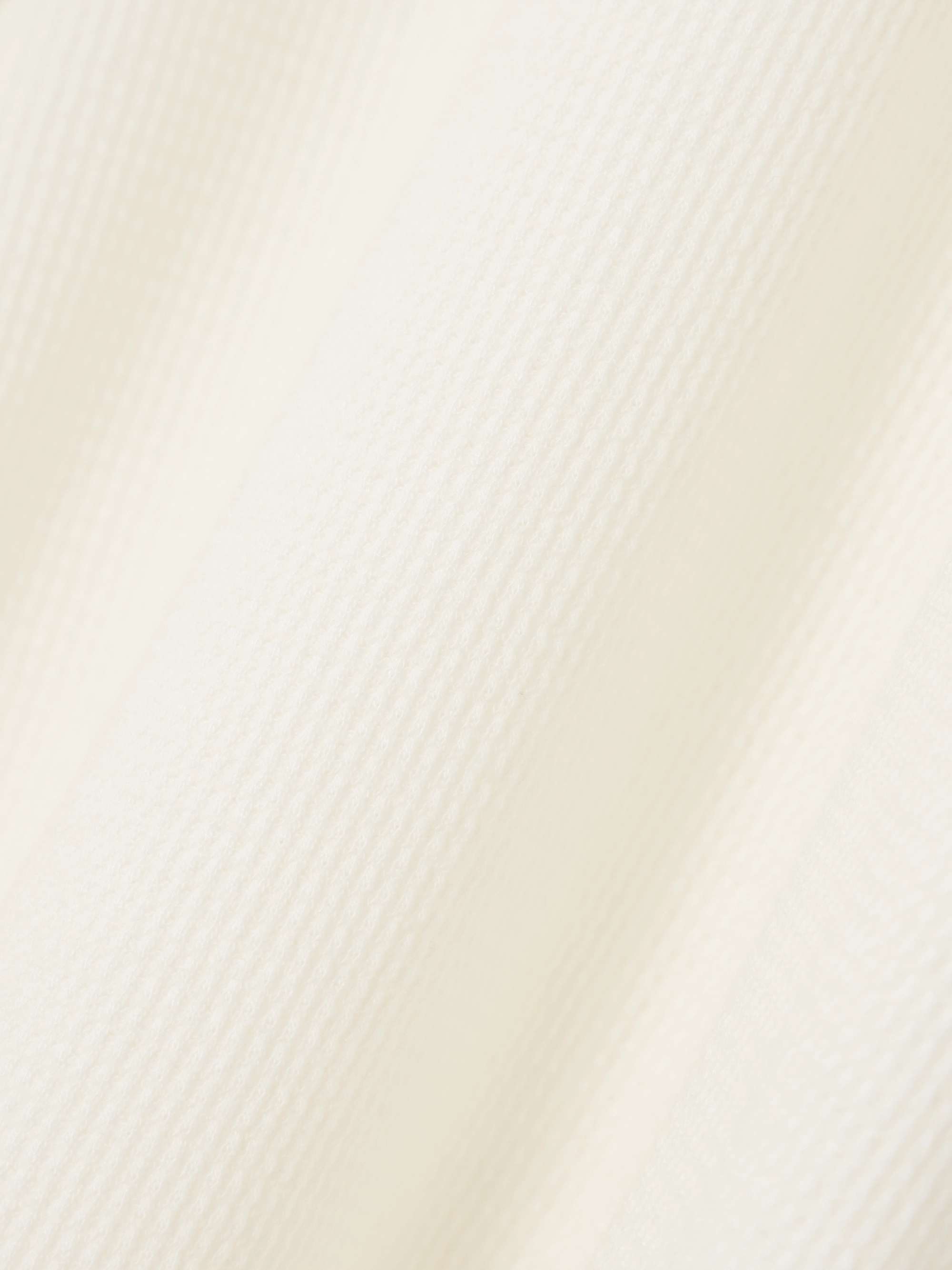 Waffle-knit stretch cotton and modal-blend T-shirt view