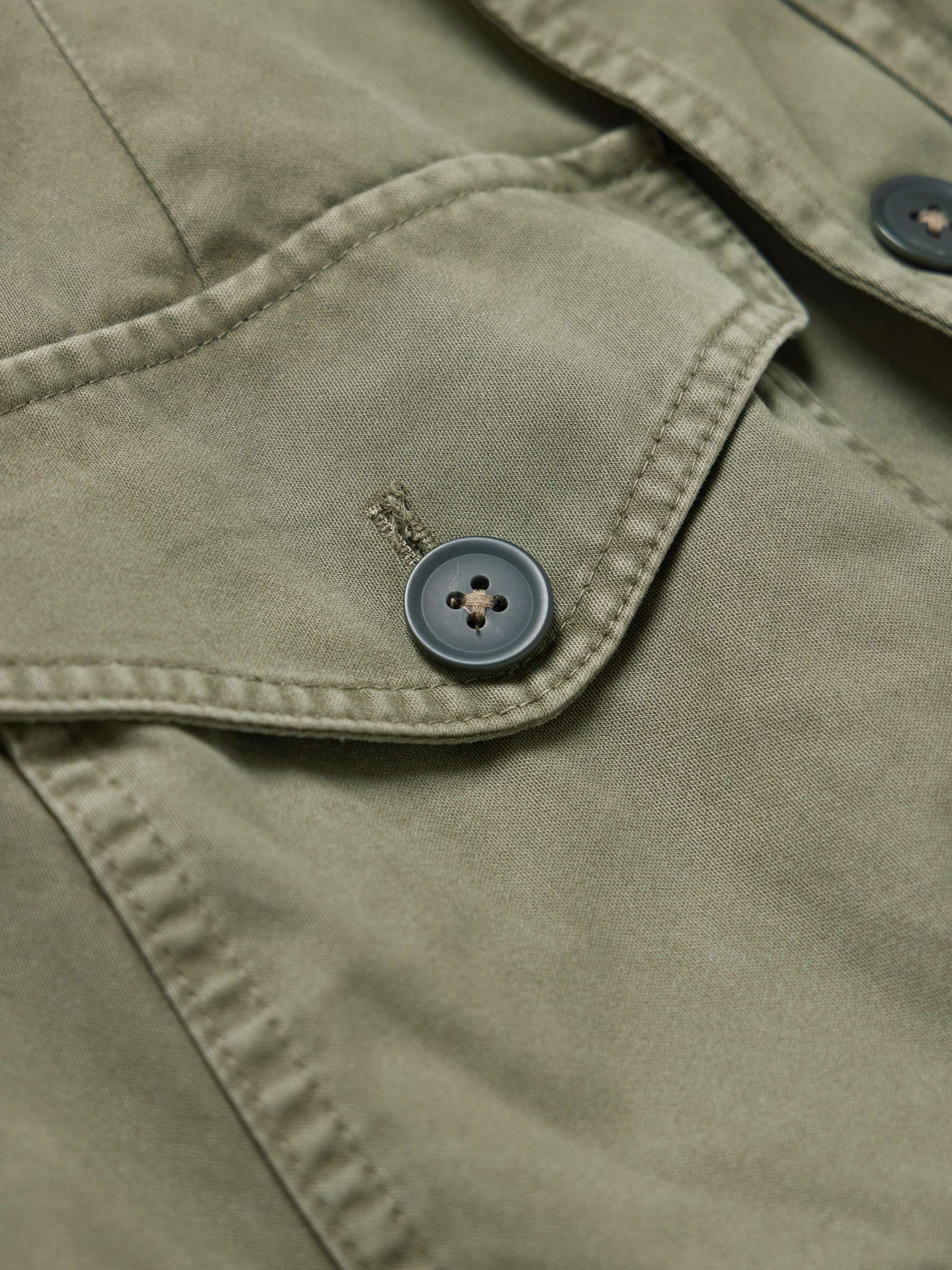 Logo-Appliquéd Cotton-Sateen Field Jacket view