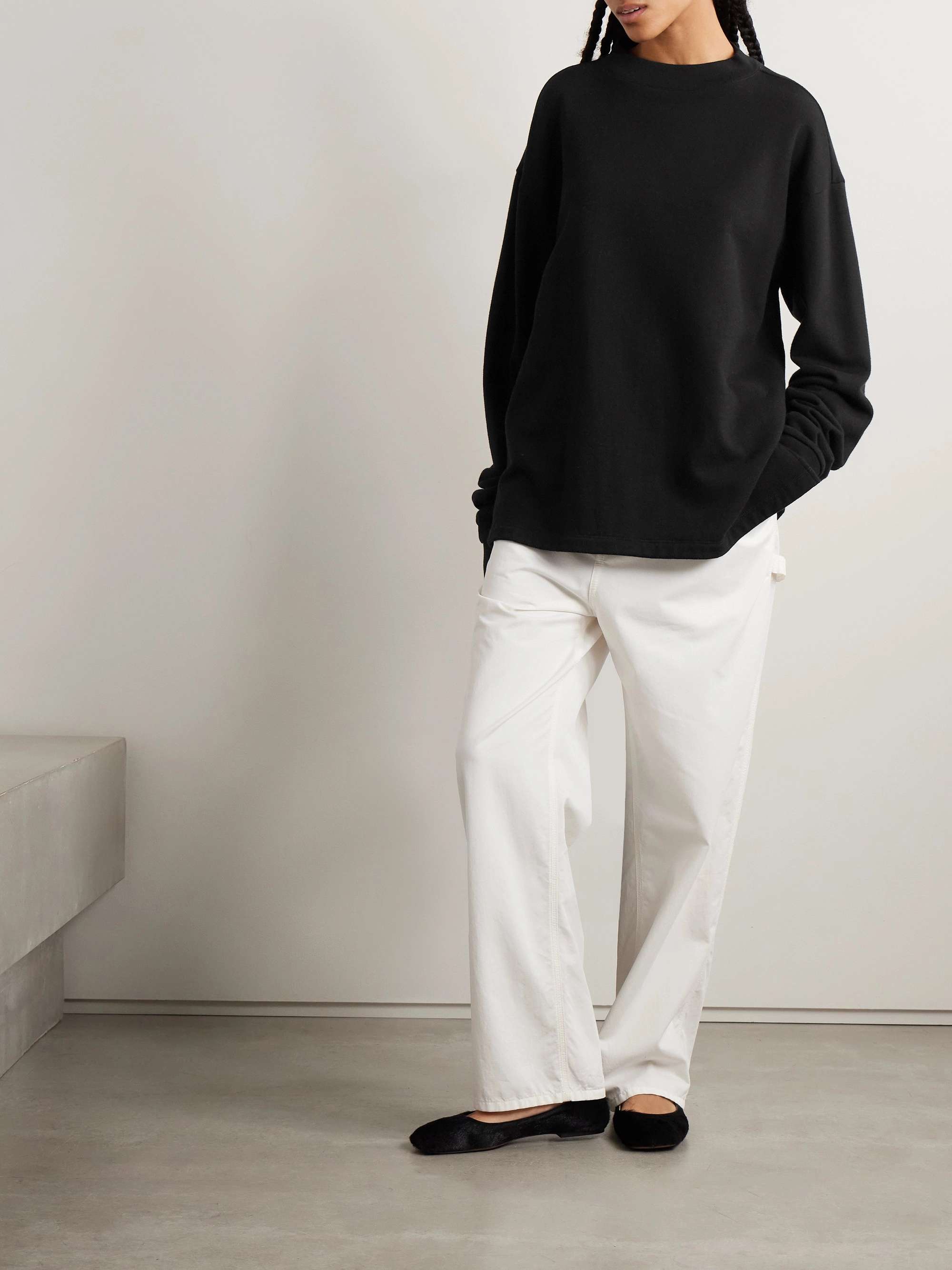 Amira cotton and cashmere-blend jersey sweater view