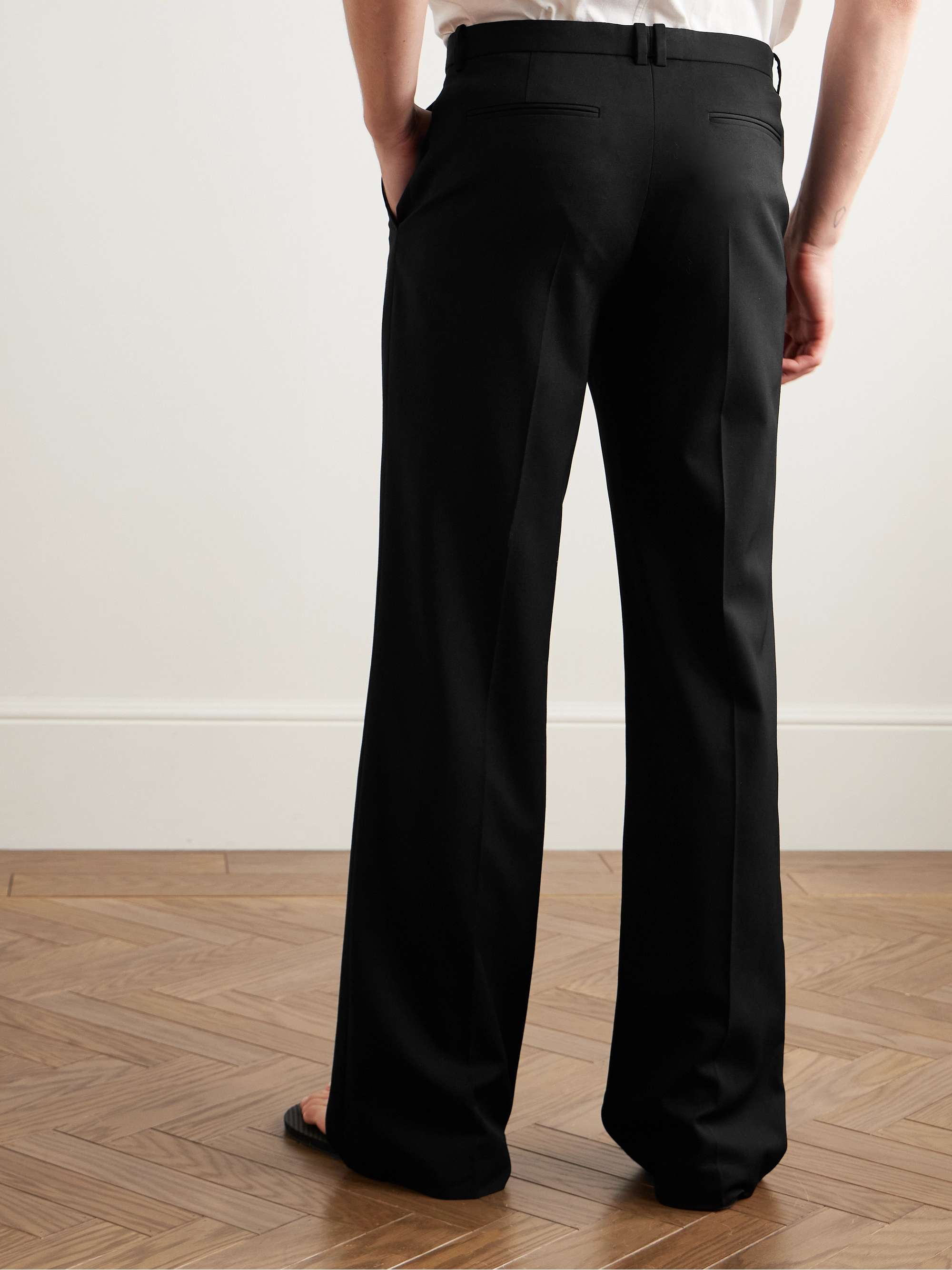 Alistaire Straight-Leg Wool-Blend Twill Trousers view