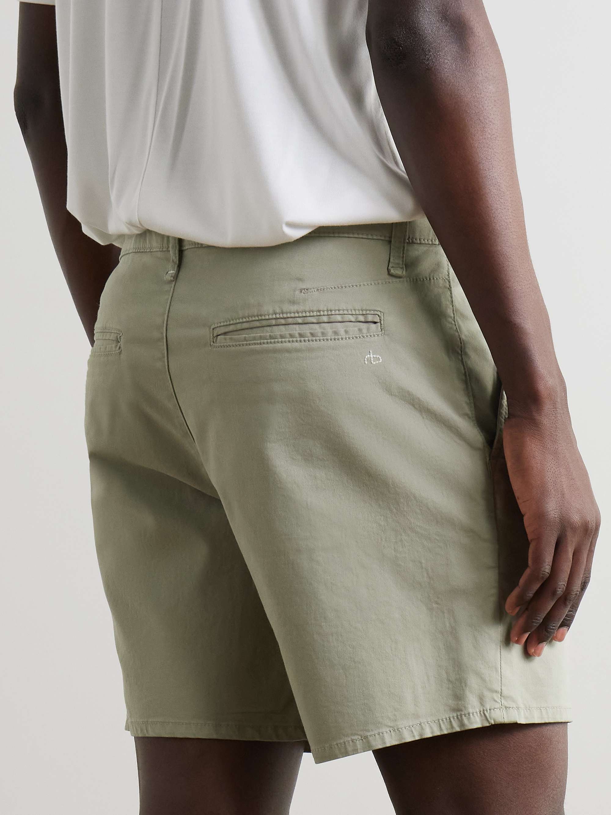 Straight-Leg Cotton-Blend Shorts view