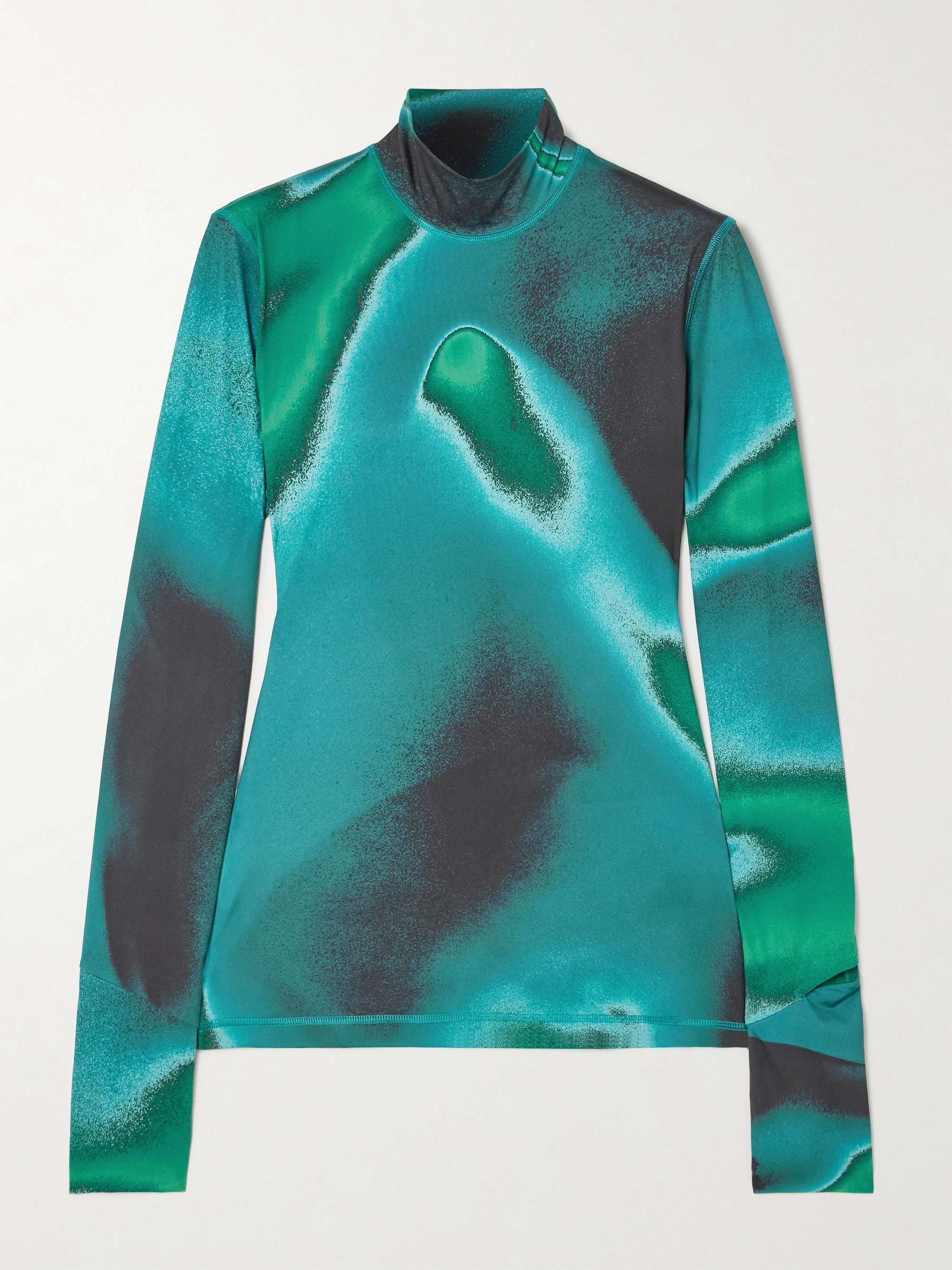 Next to Skin printed stretch-jersey turtleneck base layer view