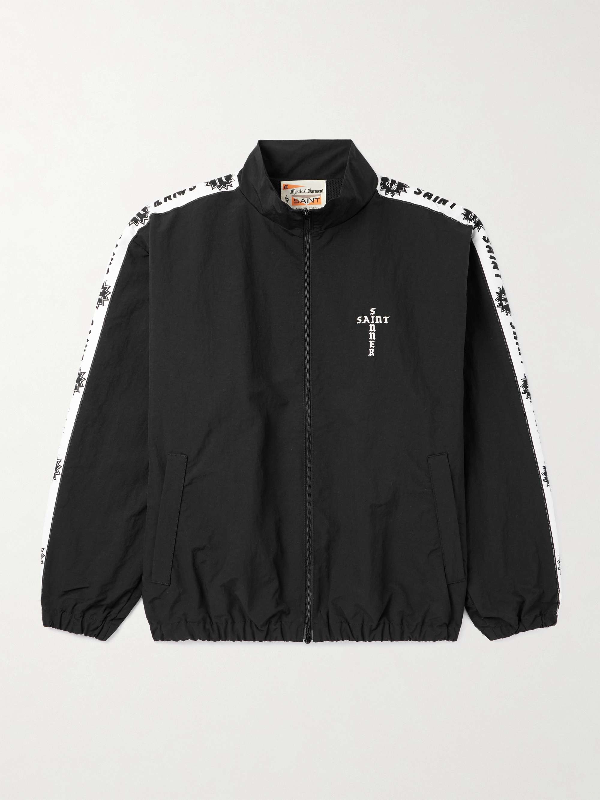 Appliquéd Logo-Embroidered Shell Jacket view