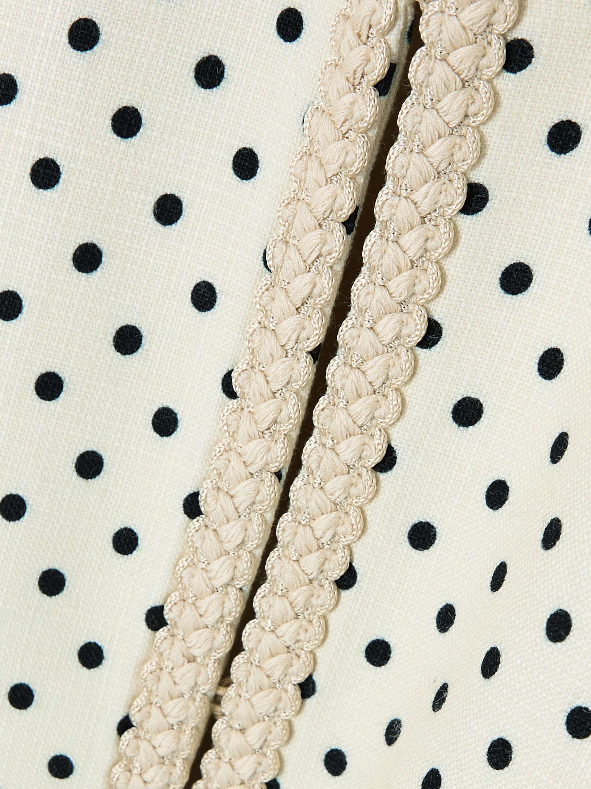 Embroidered polka-dot woven jacket view