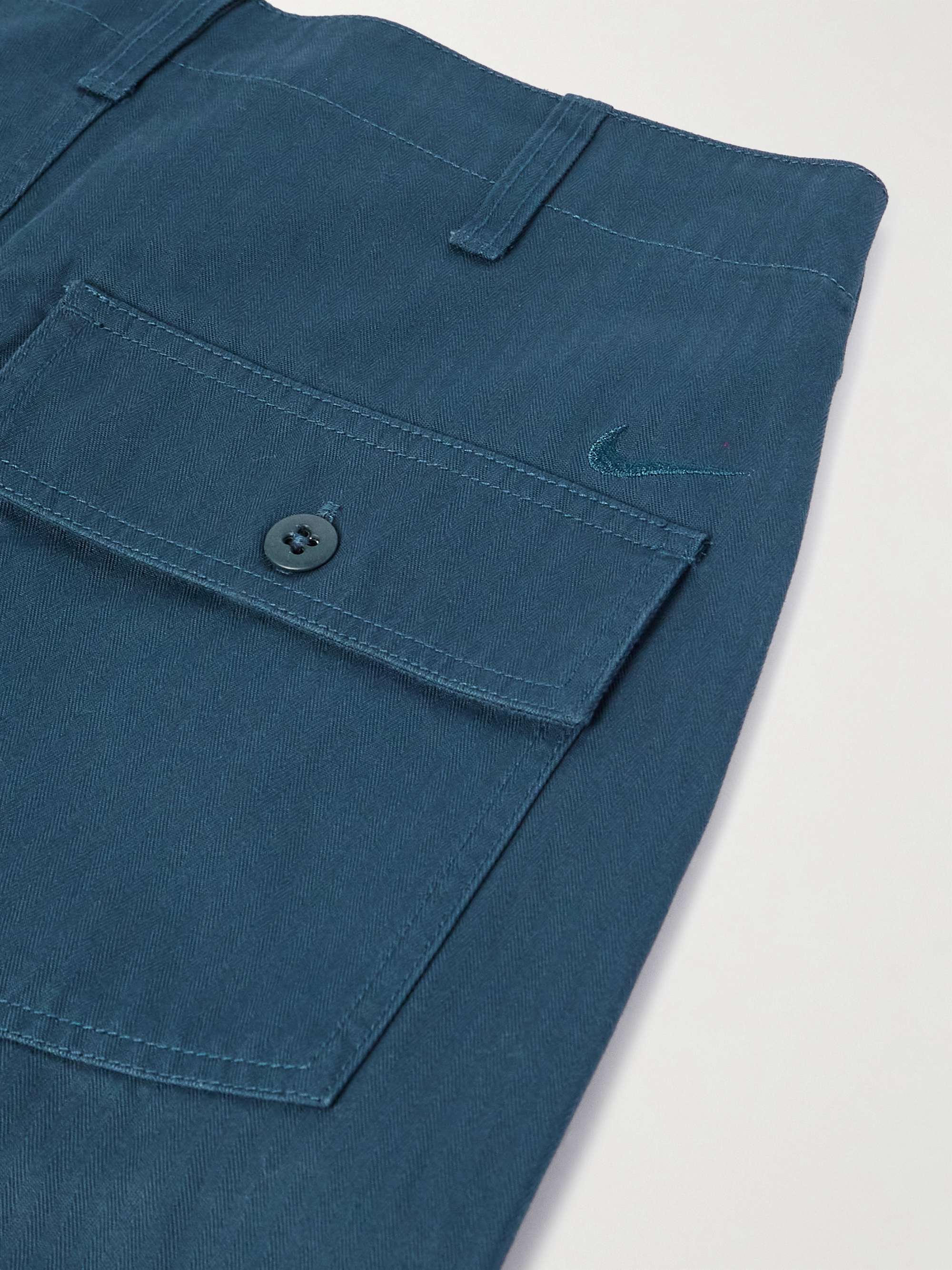 Straight-Leg Cotton Trousers view