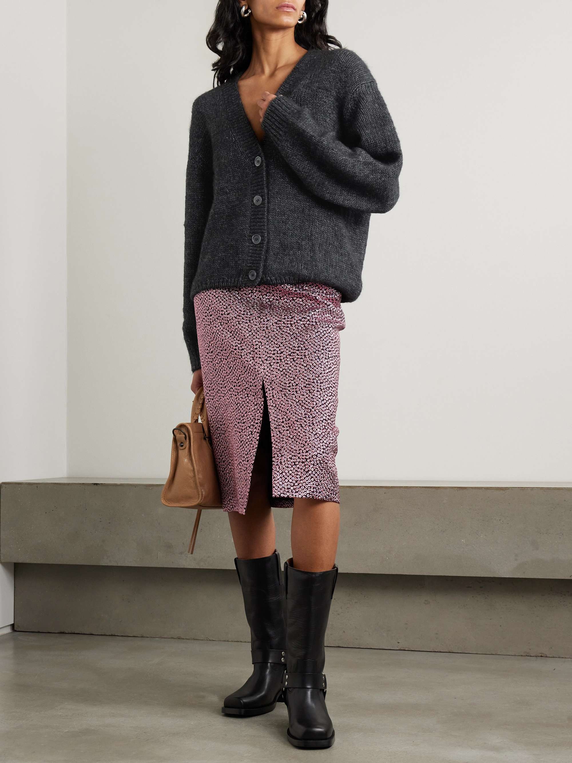 Academy alpaca and wool-blend cardigan view