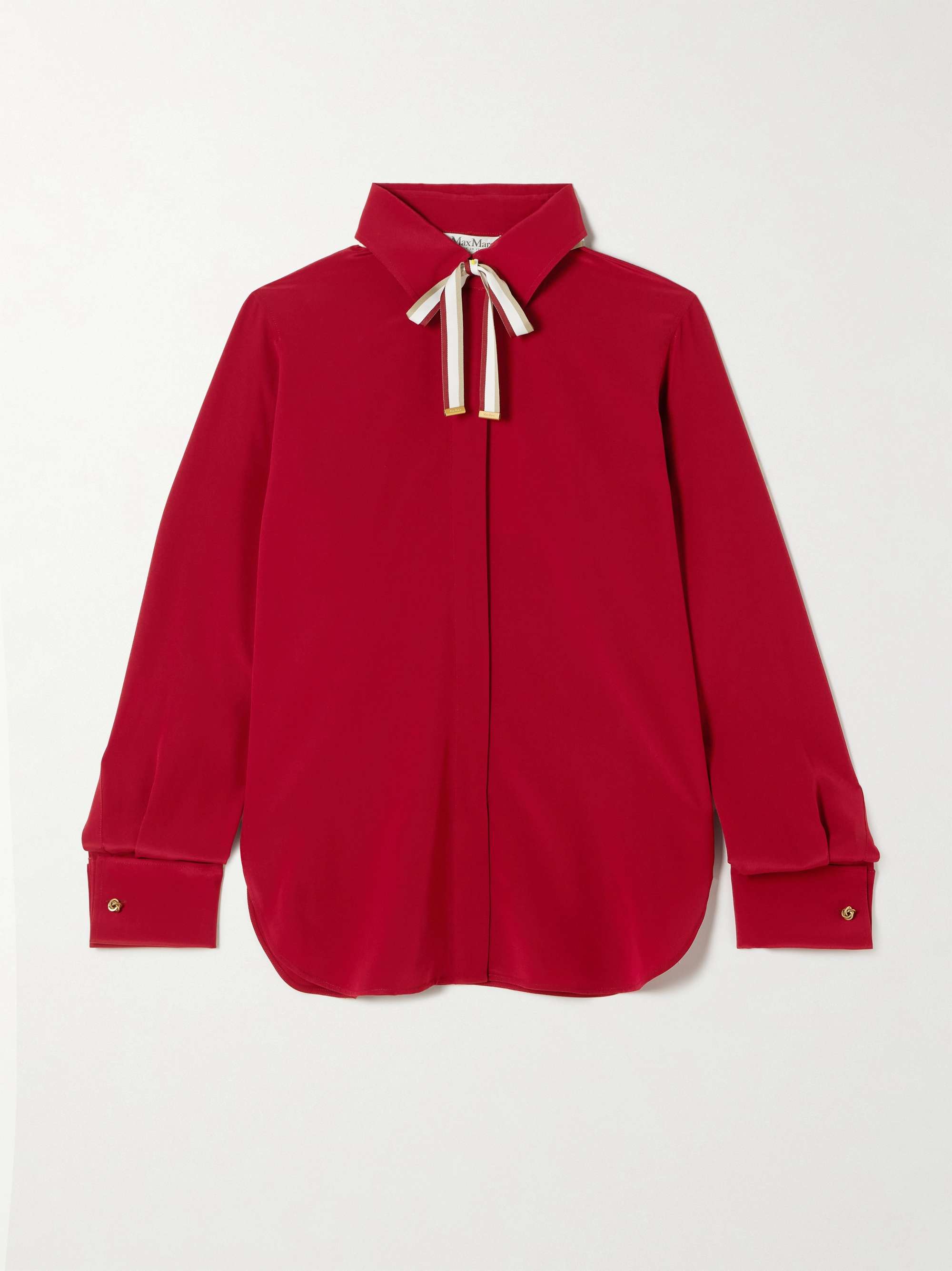 Apollo tie-neck silk shirt view