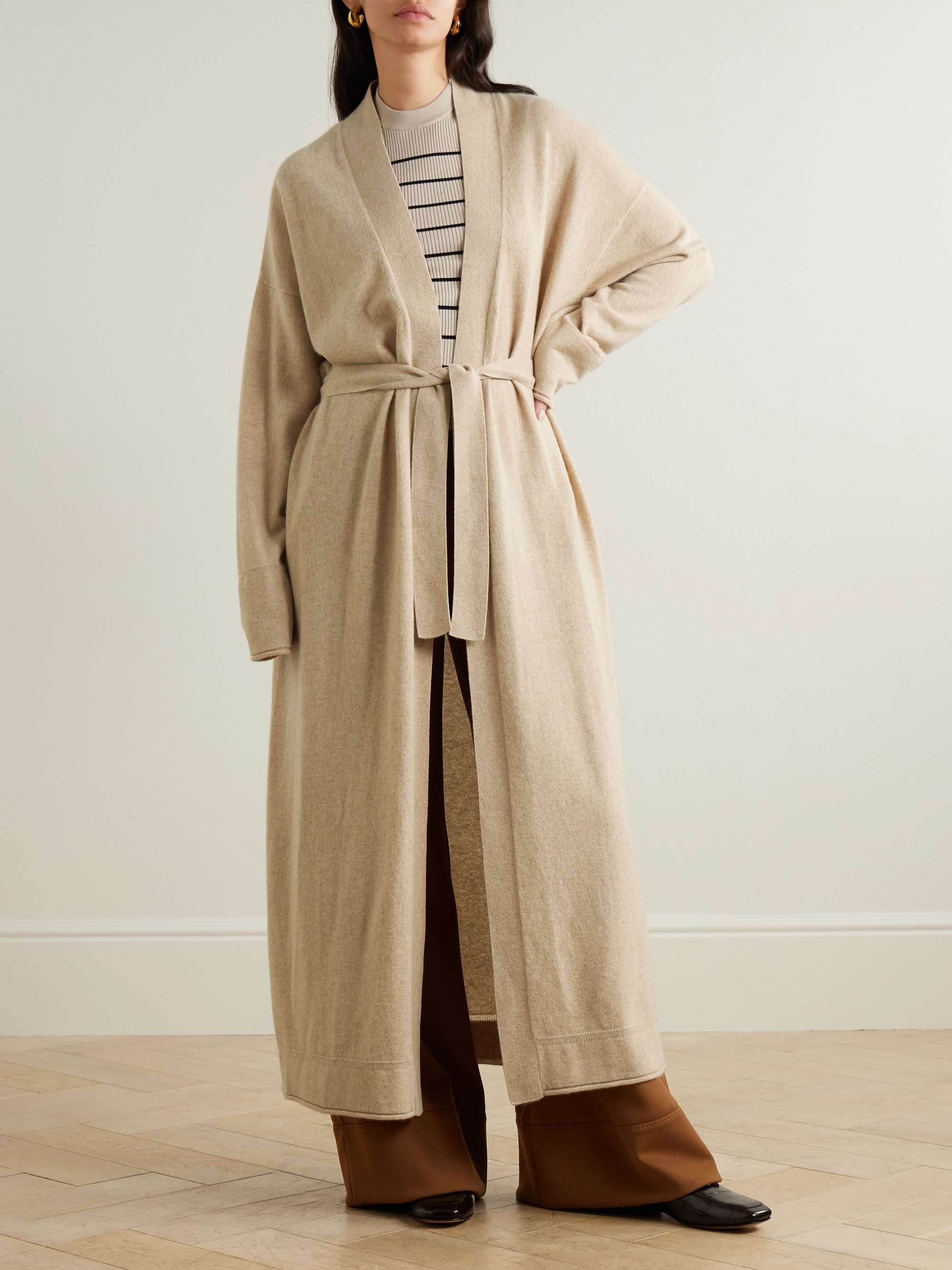 Asbuurg belted cashmere cardigan view