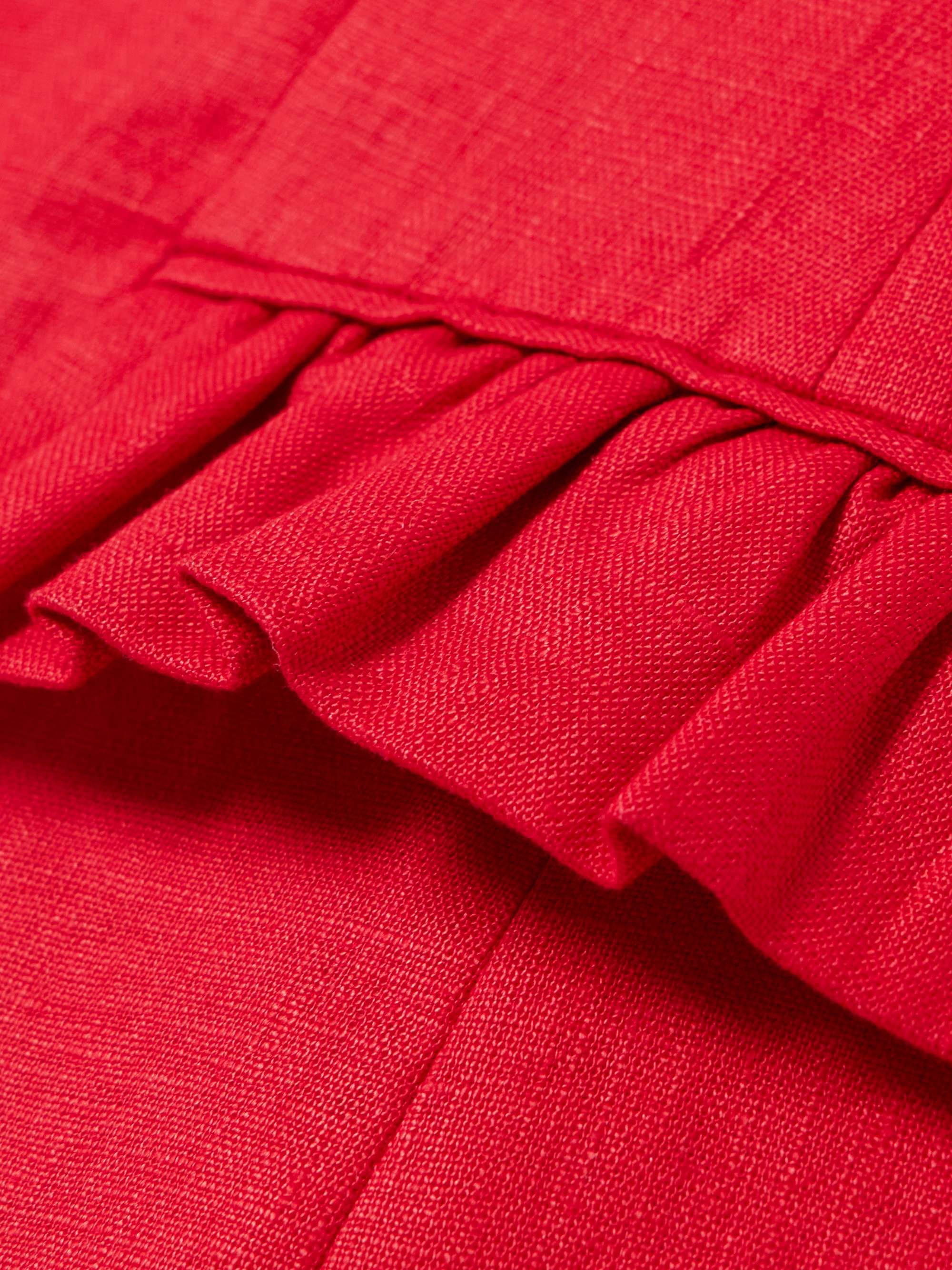 Matilda ruffled linen vest view