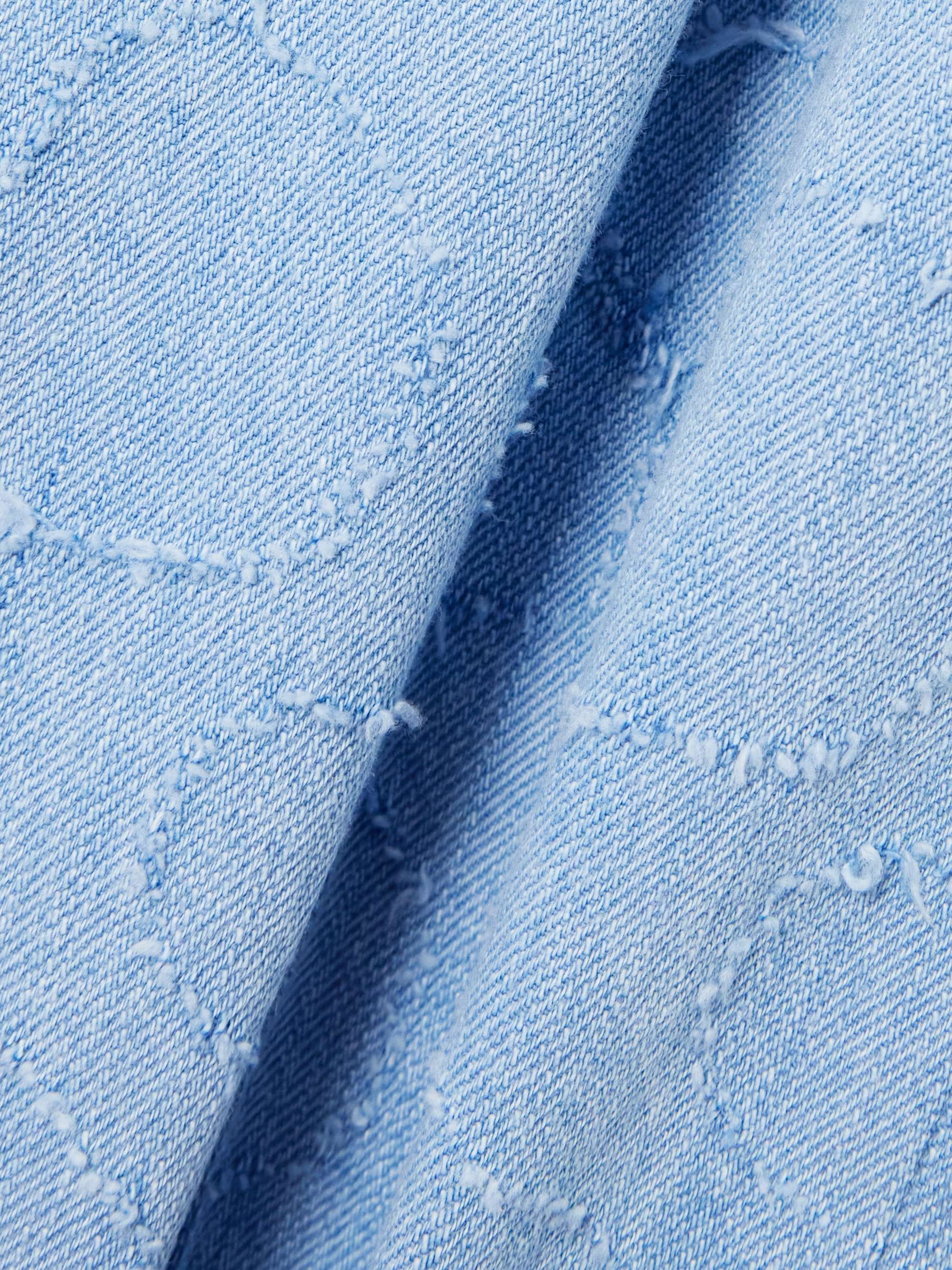 Yoshimoto frayed high-rise wide-leg jeans view
