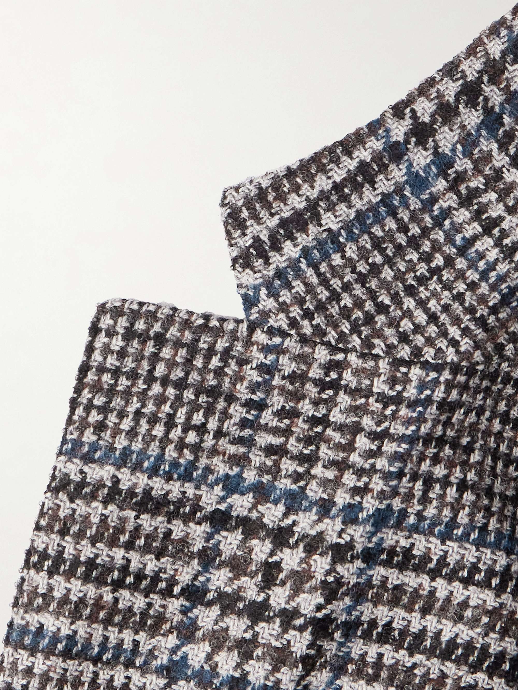 Montedoro Checked Wool-Blend Blazer view