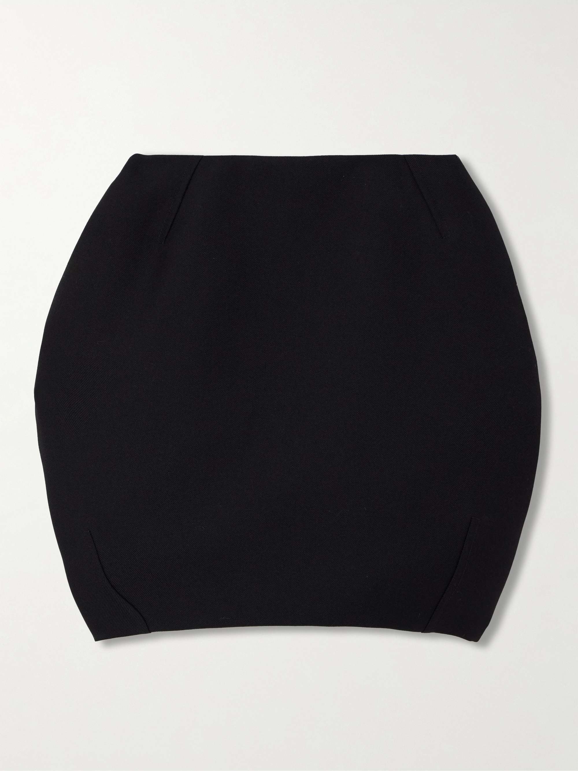 Bubble wool-twill mini skirt view