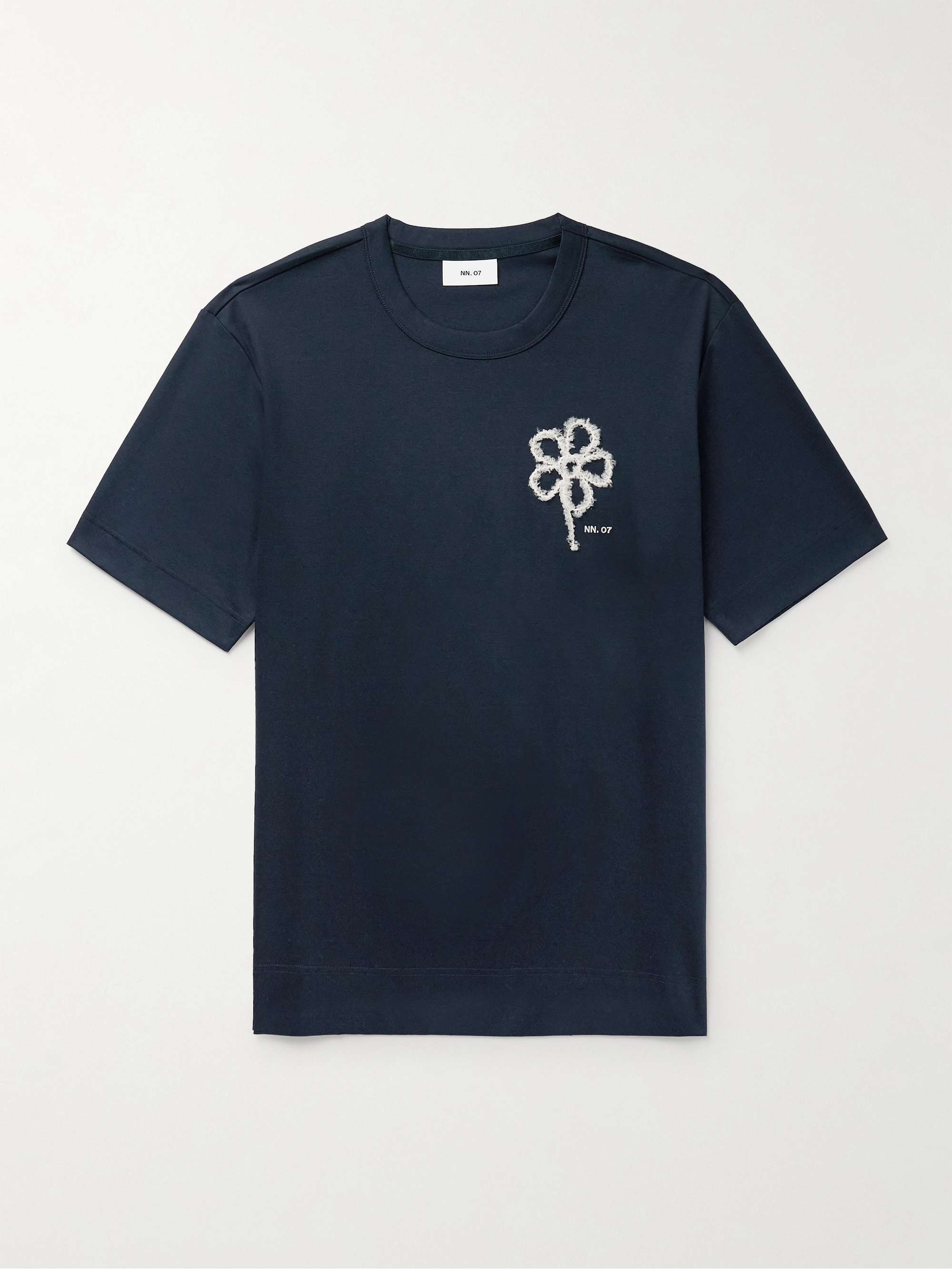 Pedro 3525 Embroidered Mercerised Organic Cotton-Jersey T-Shirt view