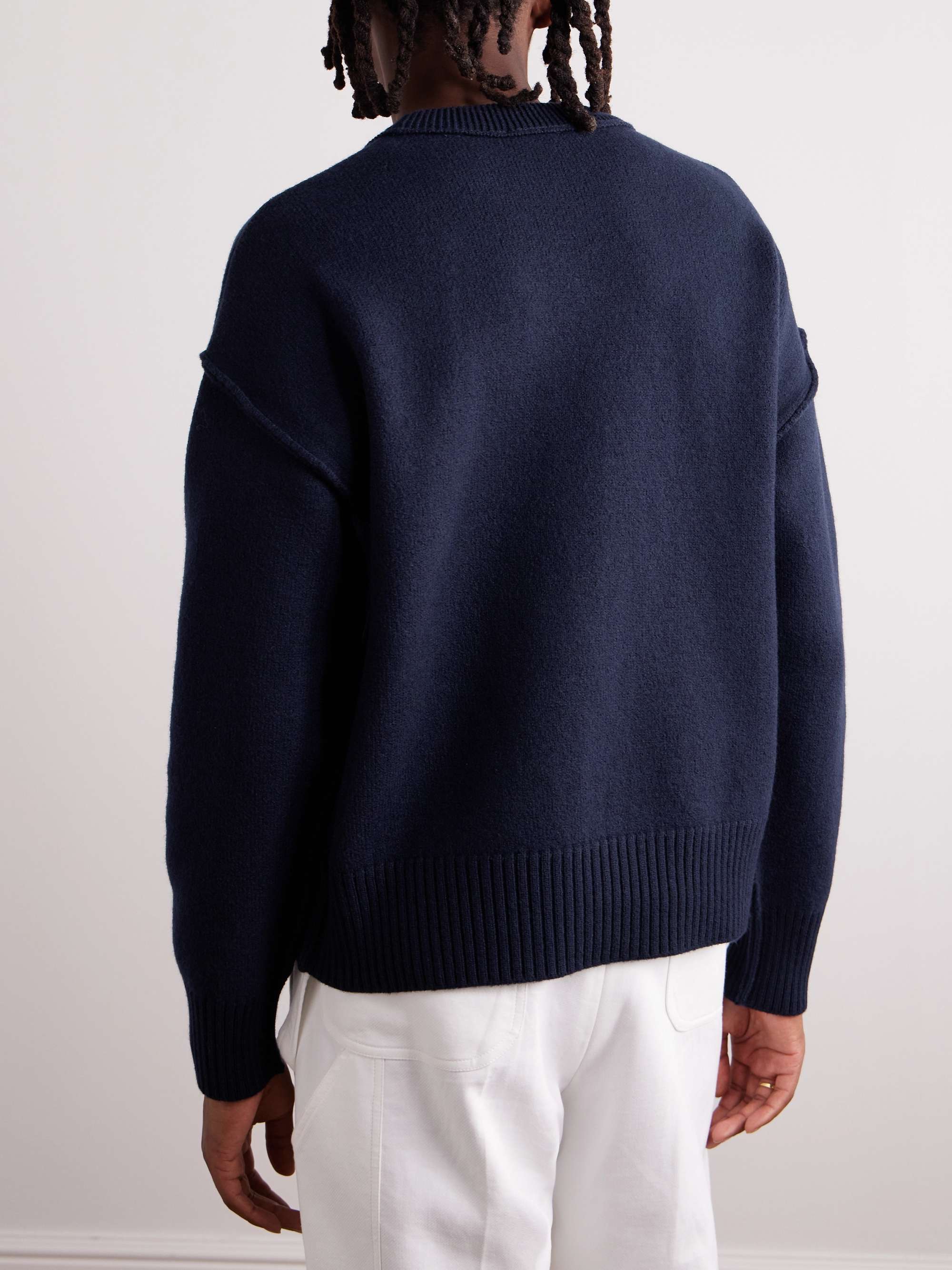 ADC Logo-Intarsia Wool Sweater view