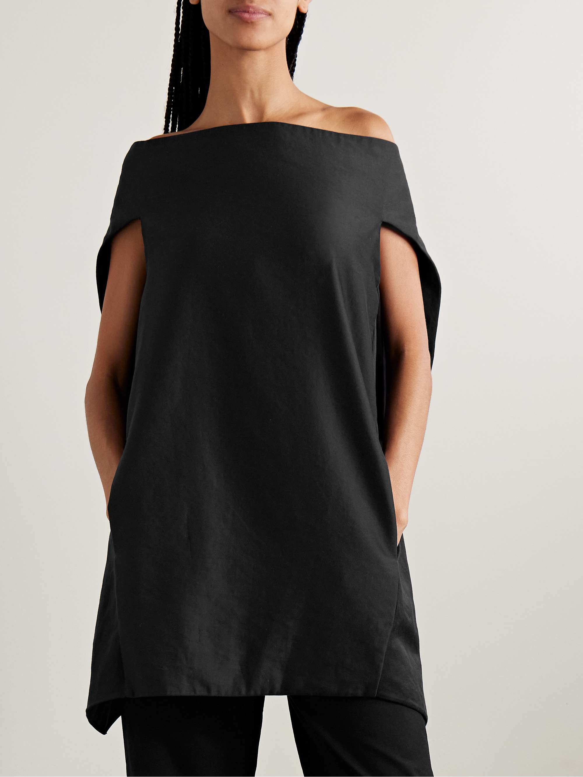 Pallenberg off-the-shoulder wool-blend top view